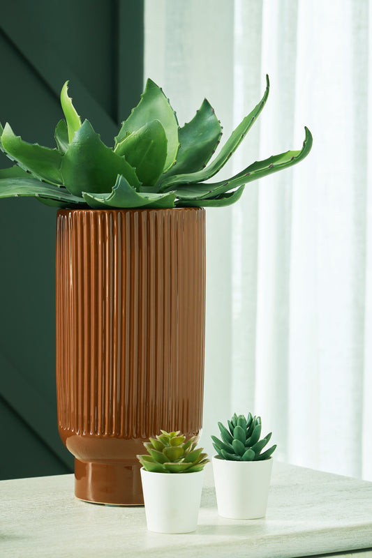 Avalyah Burnt Umber Vase (Set of 2) - A2900022 - Luna Furniture - Dallas Store