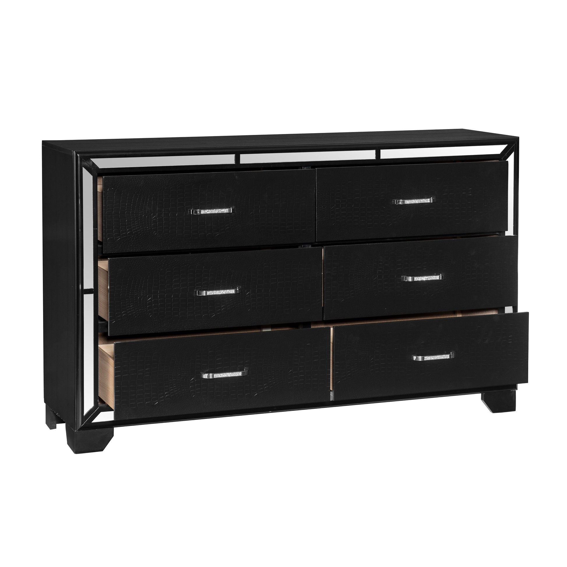 Aveline Black Dresser - 1428BK-5 - Luna Furniture - Dallas Store