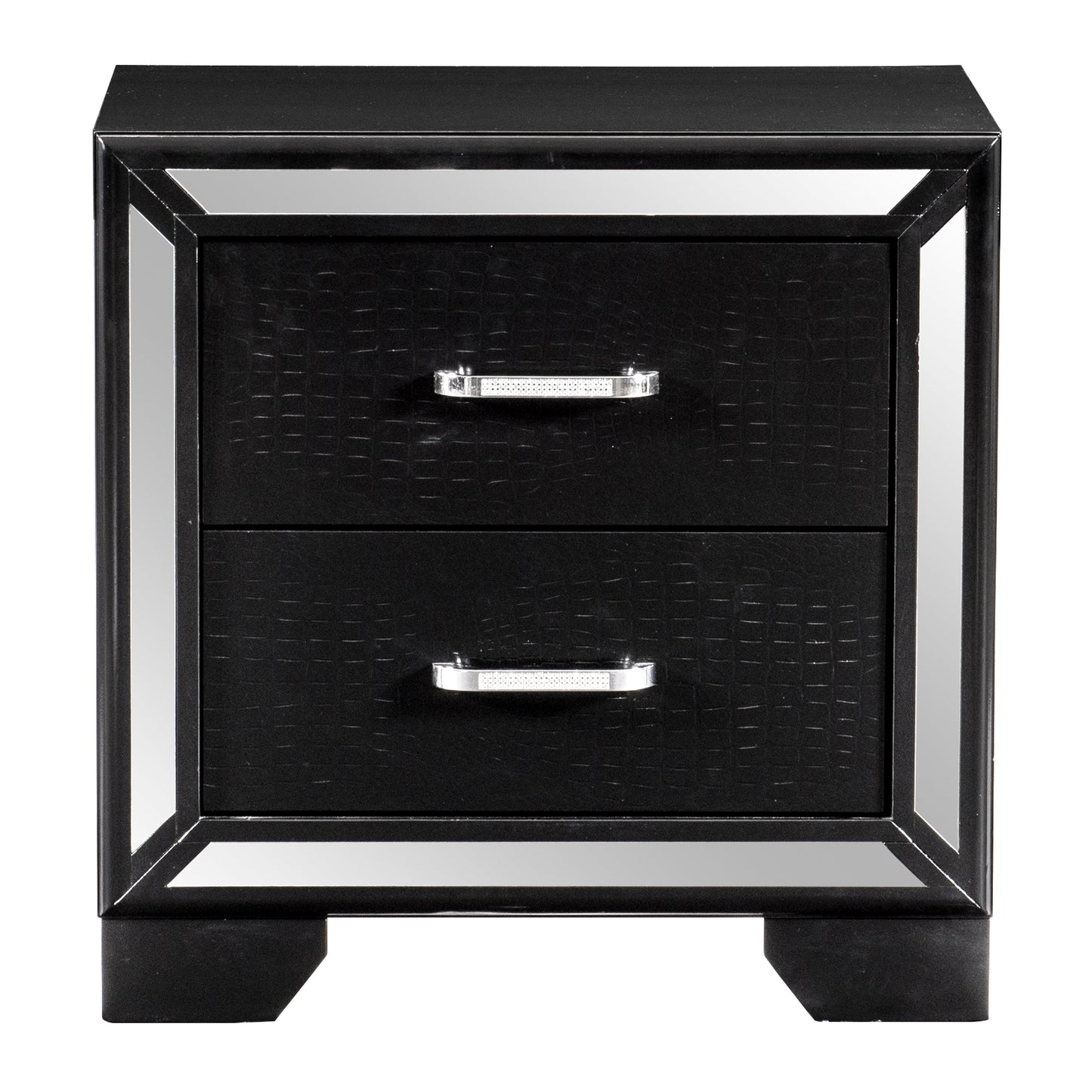 Aveline Black Nightstand - 1428BK-4 - Luna Furniture - Dallas Store