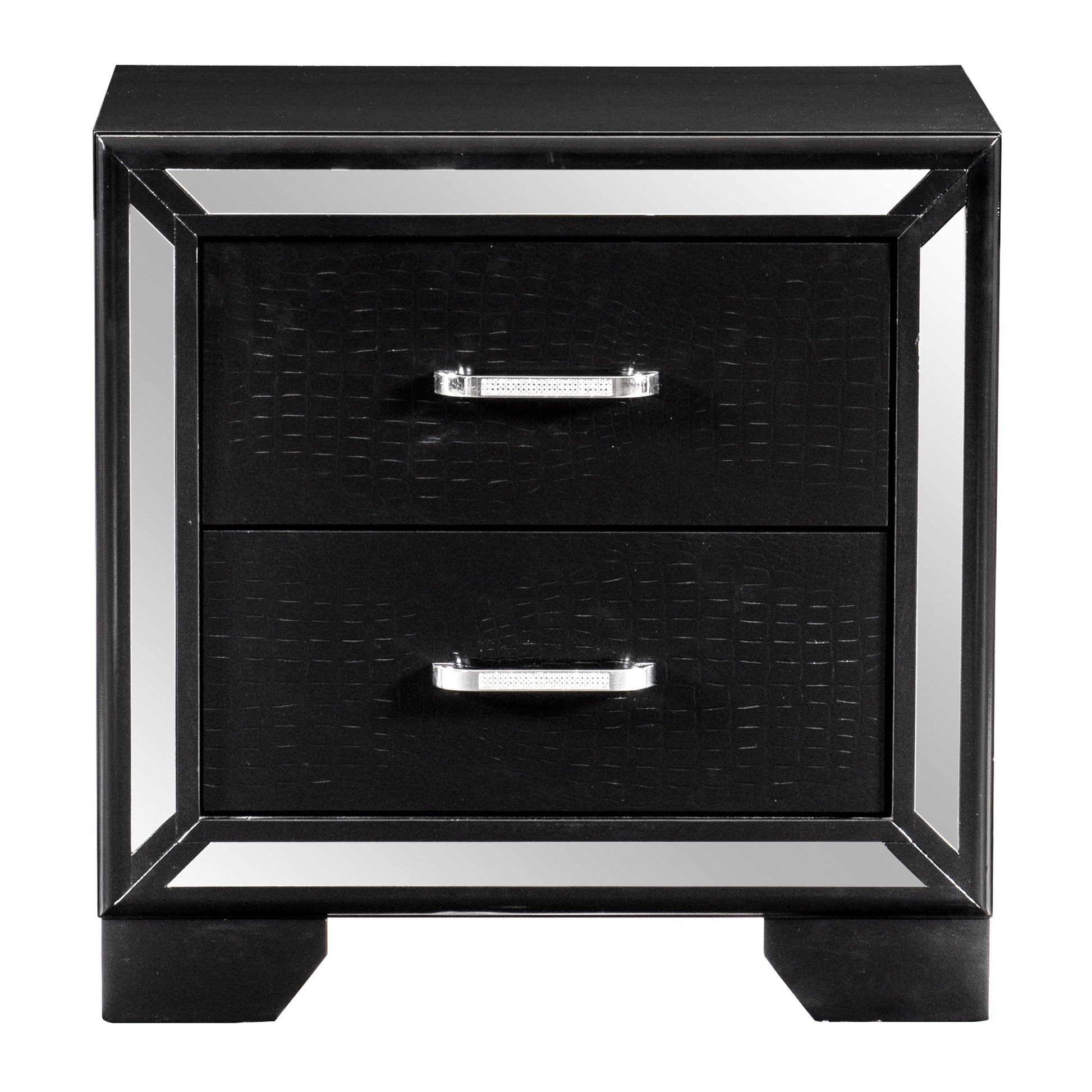 Aveline Black Nightstand - 1428BK-4 - Luna Furniture - Dallas Store