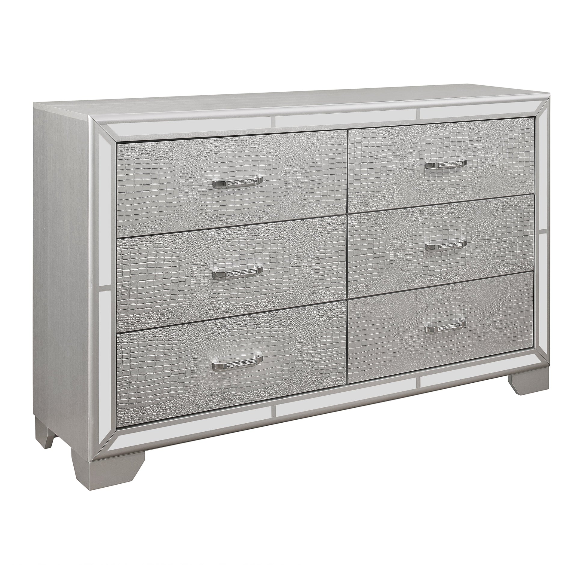Aveline Silver Dresser - 1428SV-5 - Luna Furniture - Dallas Store
