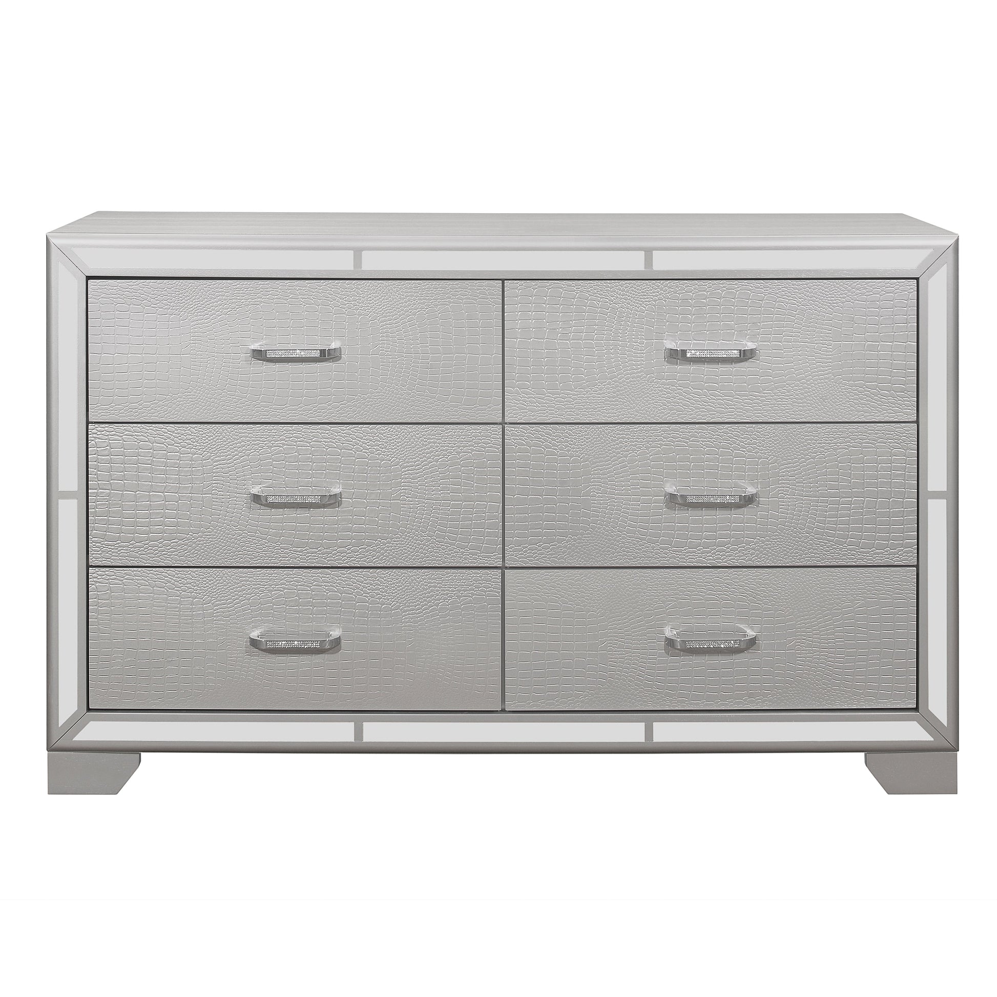 Aveline Silver Dresser - 1428SV-5 - Luna Furniture - Dallas Store