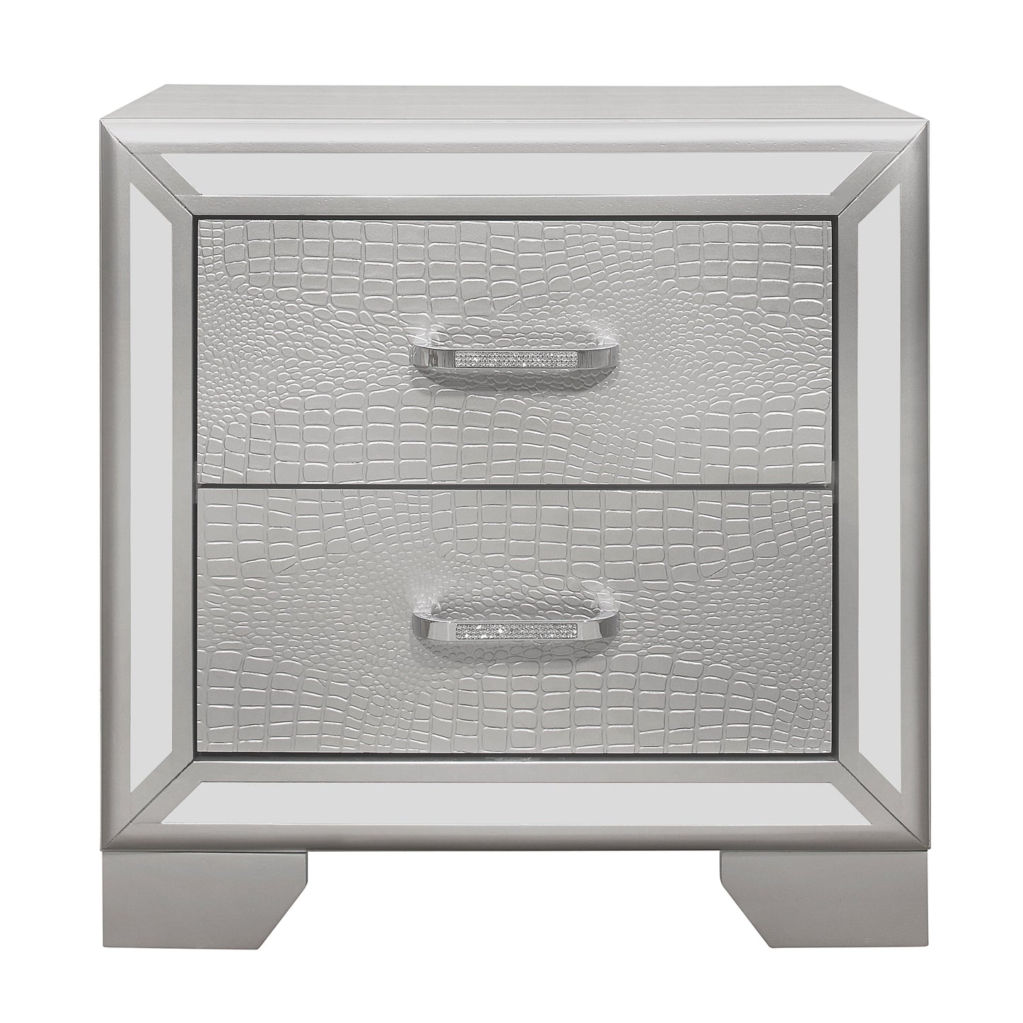 Aveline Silver Nightstand - 1428SV-4 - Luna Furniture - Dallas Store
