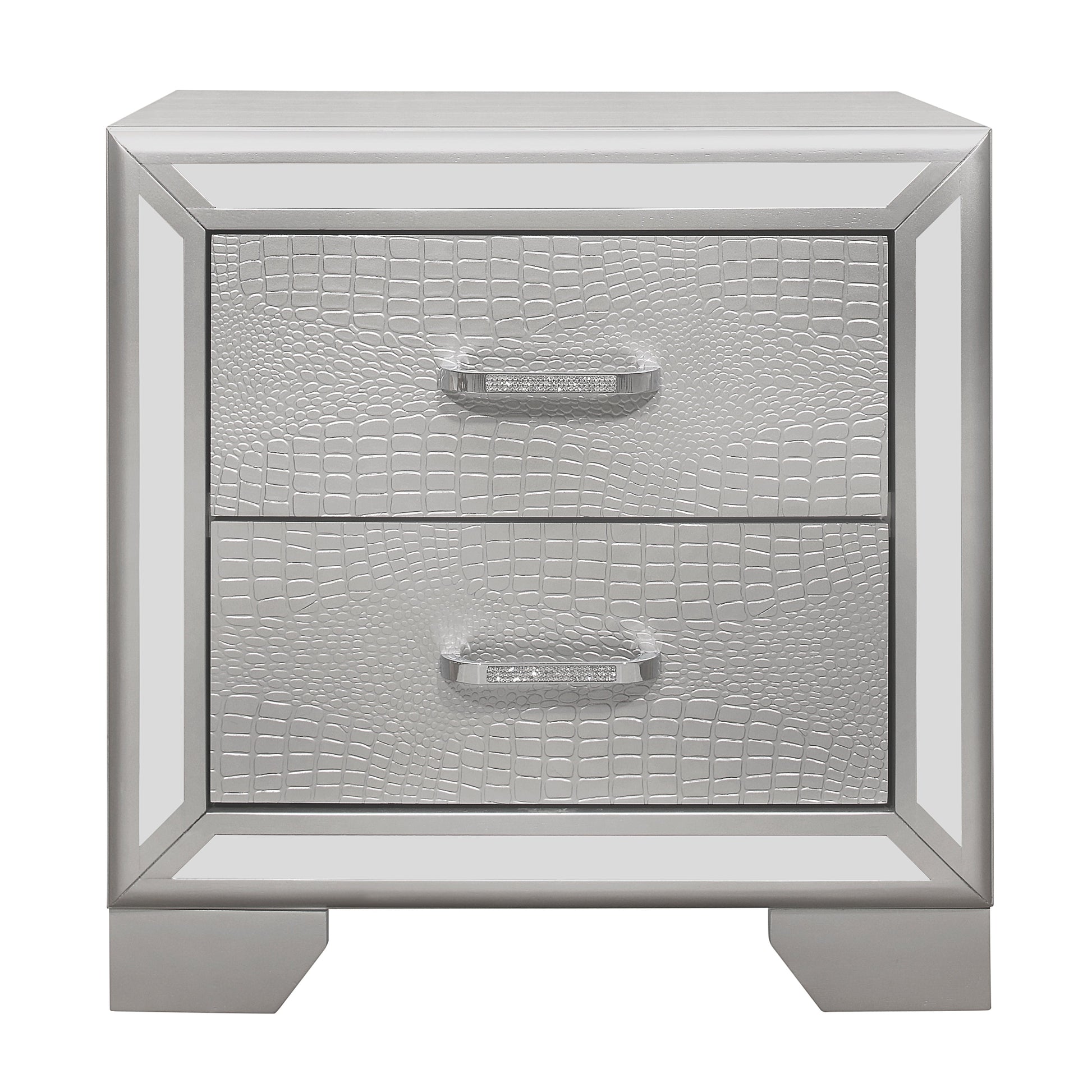 Aveline Silver Nightstand - 1428SV-4 - Luna Furniture - Dallas Store