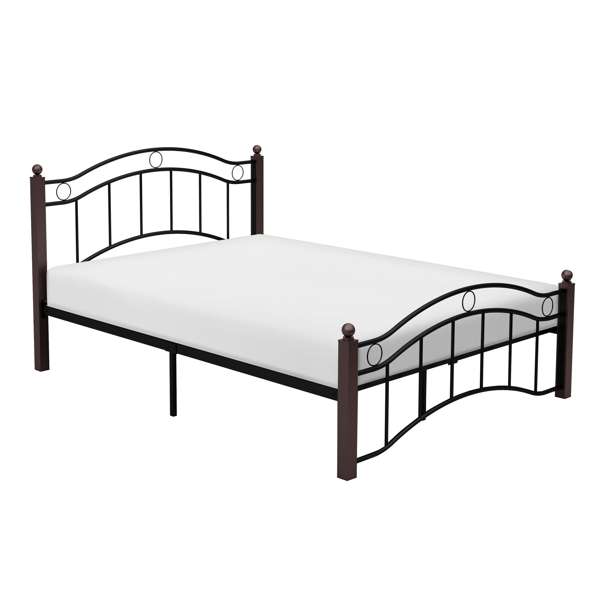 Averny Black/Brown Full Metal Platfom Bed - 2020FBK-1 - Luna Furniture - Dallas Store
