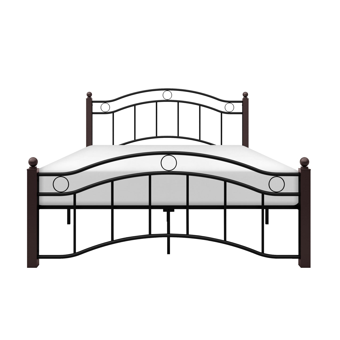Averny Black/Brown Full Metal Platfom Bed - 2020FBK-1 - Luna Furniture - Dallas Store