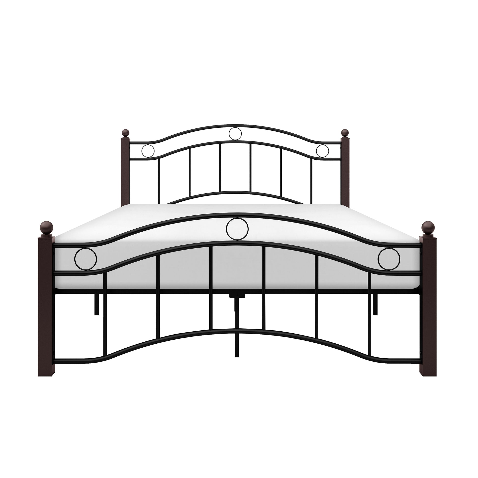 Averny Black/Brown Full Metal Platfom Bed - 2020FBK-1 - Luna Furniture - Dallas Store