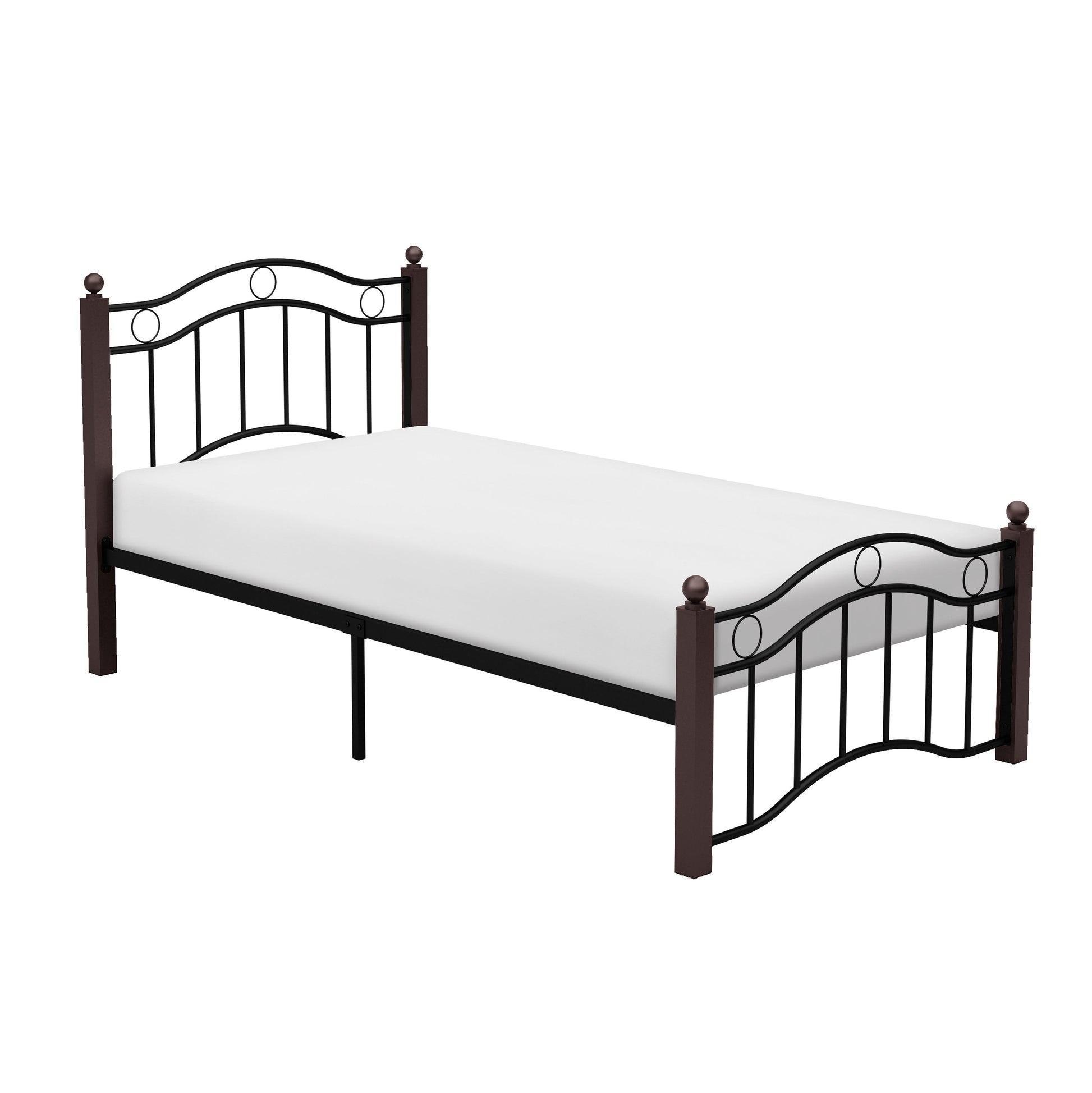 Averny Black/Brown Twin Metal Platfom Bed - 2020TBK-1 - Luna Furniture - Dallas Store