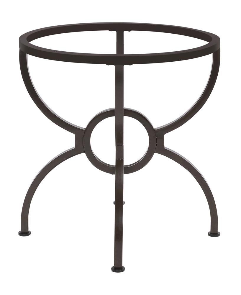 Aviano Gunmetal Dining Table Base - 108291 - Luna Furniture - Dallas Store
