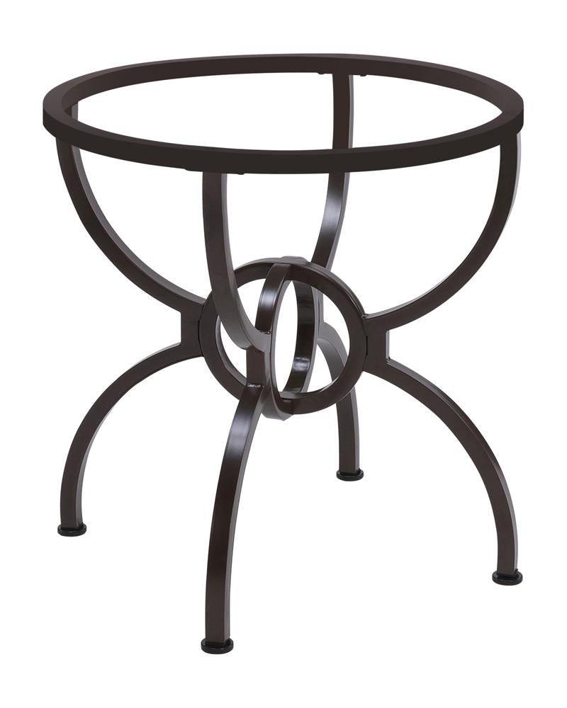 Aviano Gunmetal Dining Table Base - 108291 - Luna Furniture - Dallas Store