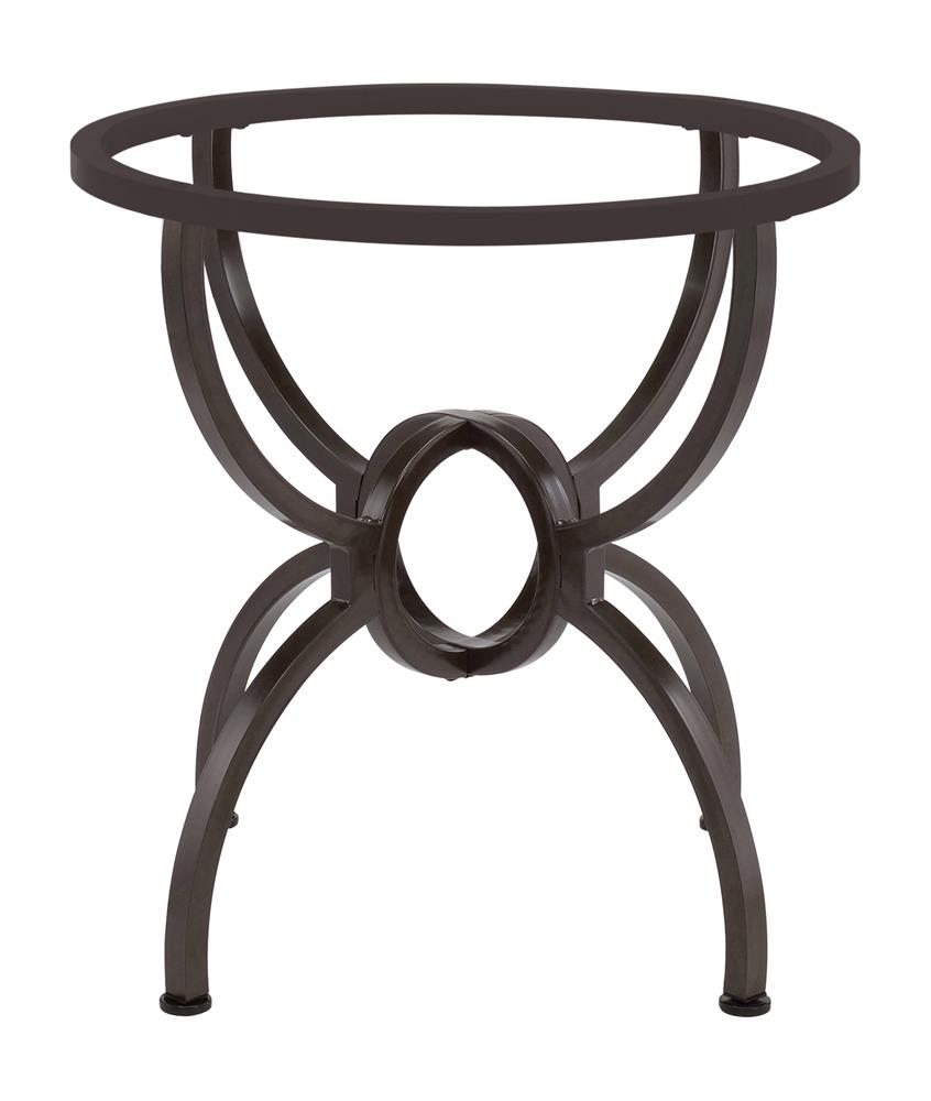 Aviano Gunmetal Dining Table Base - 108291 - Luna Furniture - Dallas Store