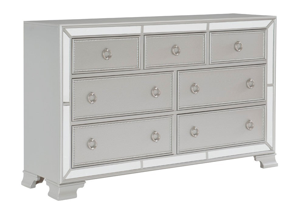 Avondale Silver Mirrored Dresser - 1646-5 - Luna Furniture - Dallas Store