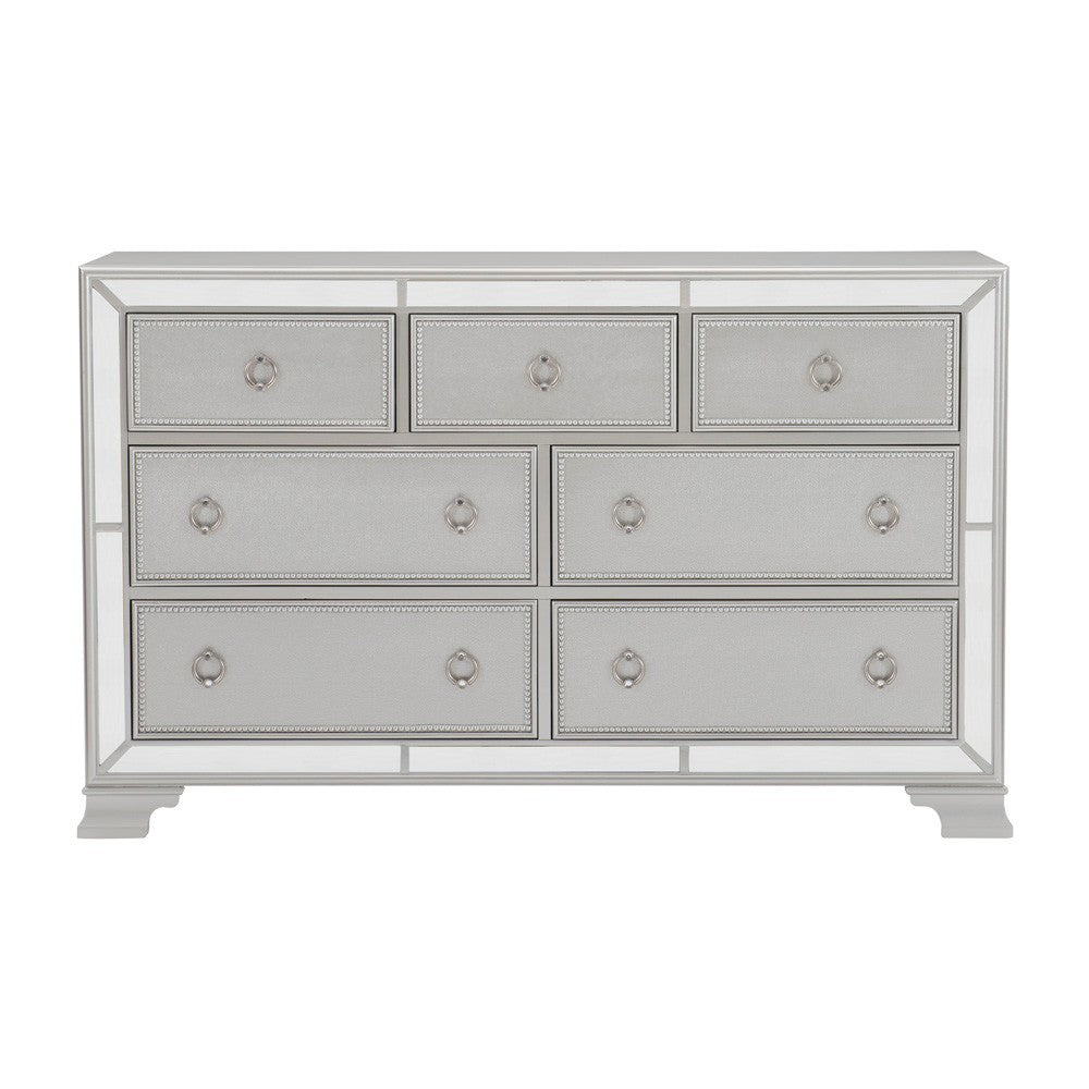 Avondale Silver Mirrored Dresser - 1646-5 - Luna Furniture - Dallas Store