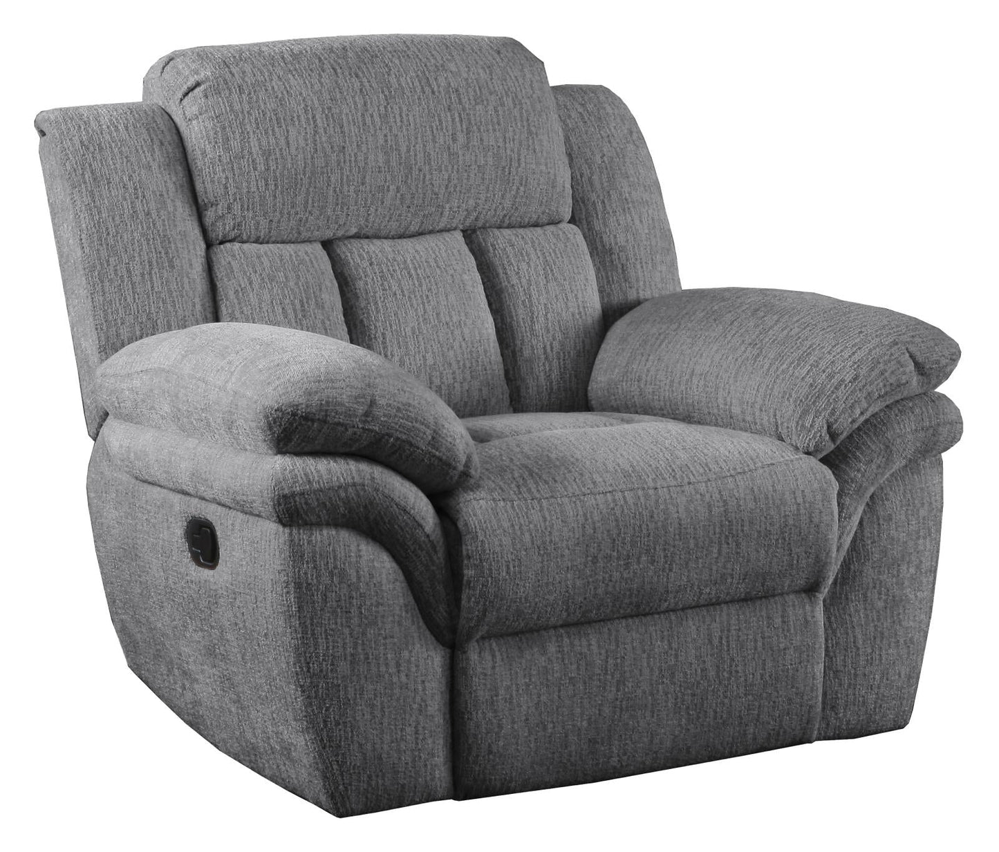 Bahrain Upholstered Power Glider Recliner Charcoal - 609543P - Luna Furniture - Dallas Store