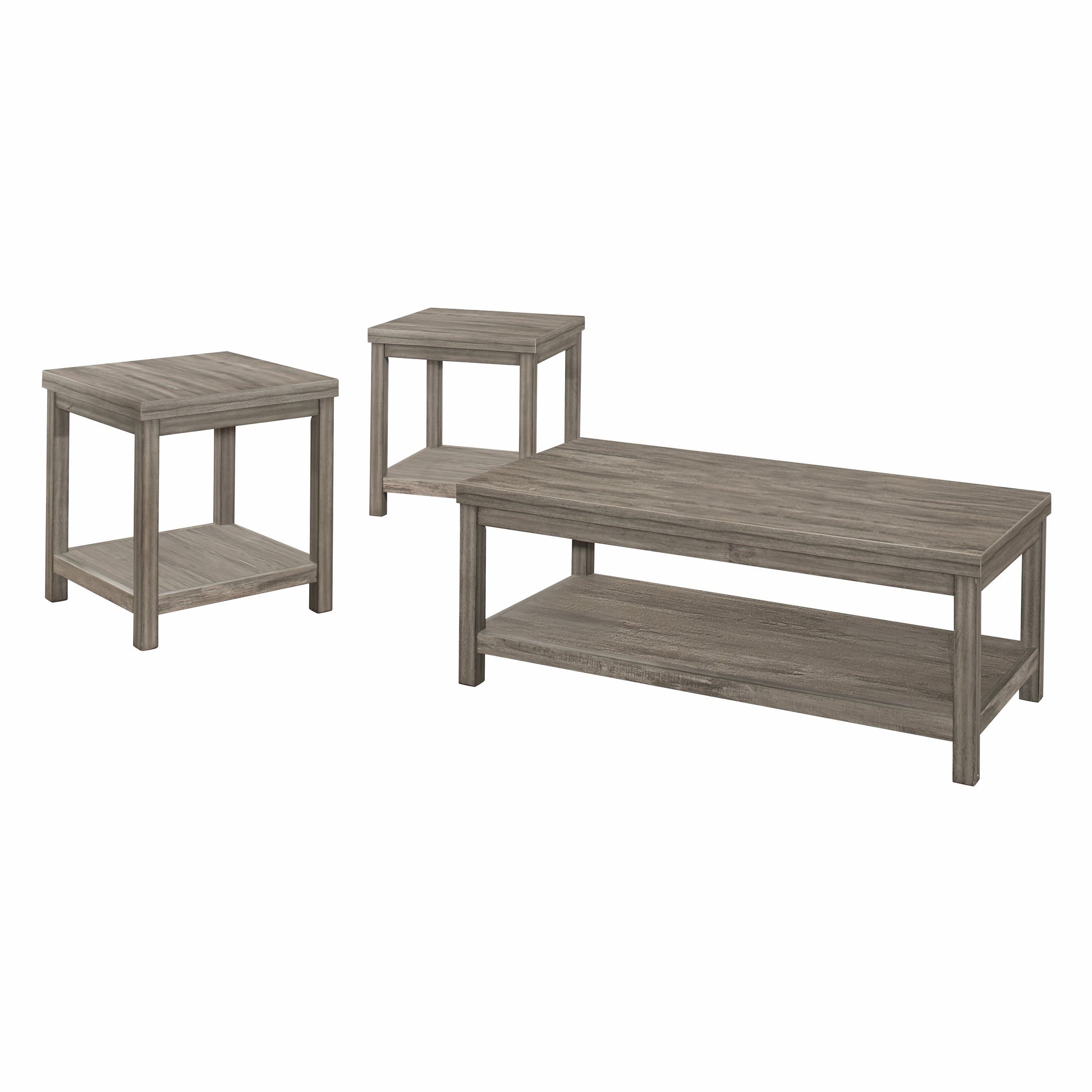 Bainbridge Weathered Gray 3-Piece Pack Occasional Set - 1526-31 - Luna Furniture - Dallas Store