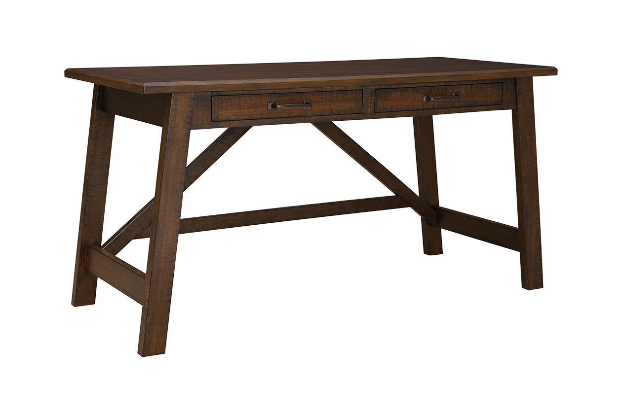 Baldridge Rustic Brown Home Office Desk - H675-44 - Luna Furniture - Dallas Store