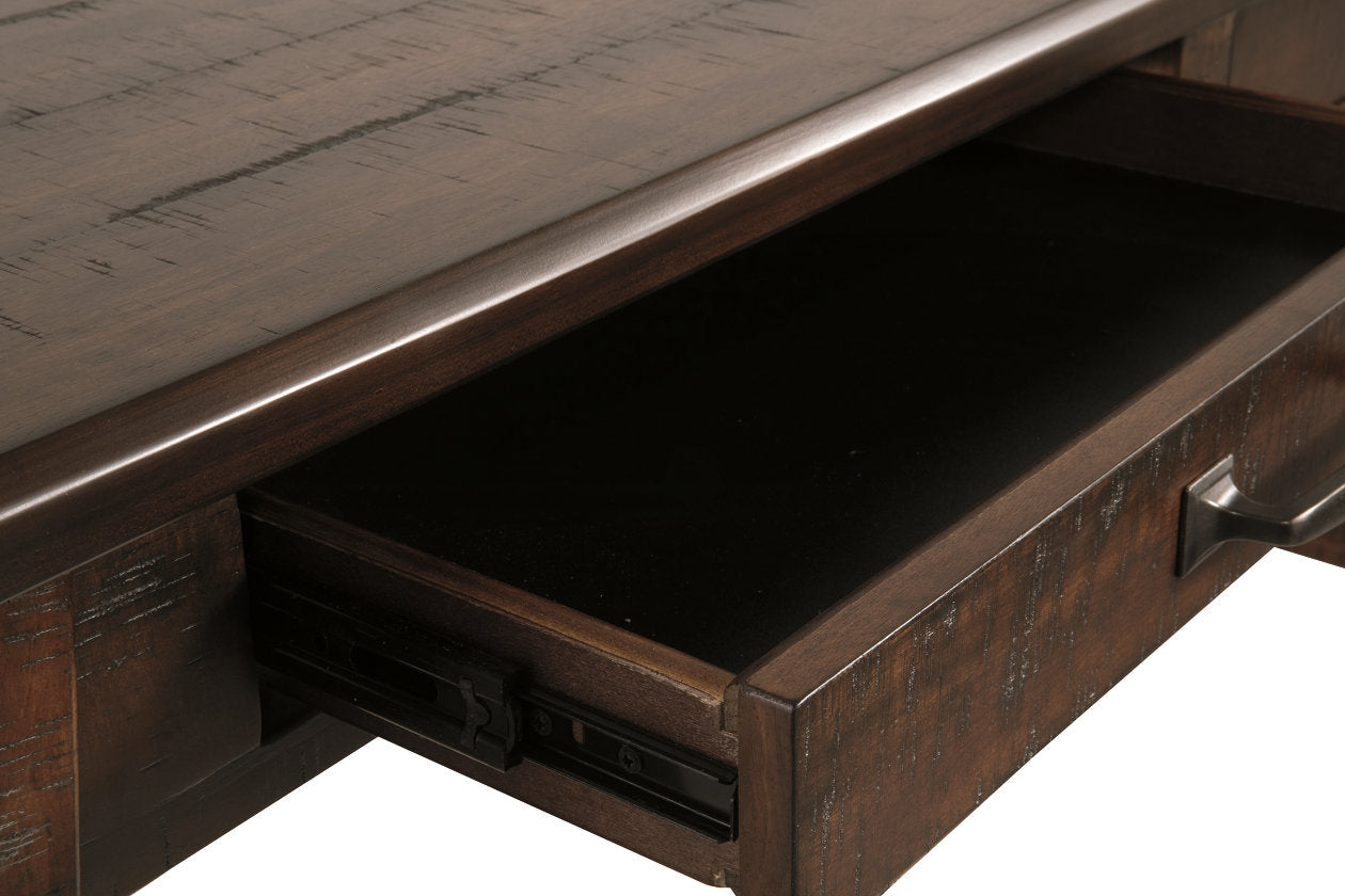 Baldridge Rustic Brown Home Office Desk - H675-44 - Luna Furniture - Dallas Store