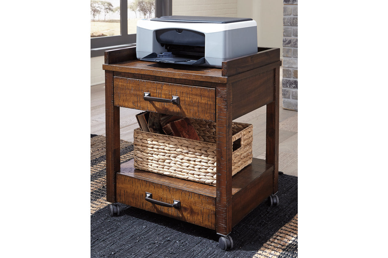 Baldridge Rustic Brown Printer Stand - H675-11 - Luna Furniture - Dallas Store