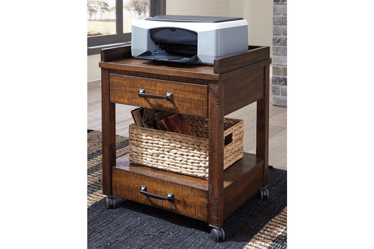 Baldridge Rustic Brown Printer Stand - H675-11 - Luna Furniture - Dallas Store