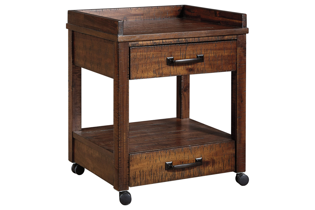 Baldridge Rustic Brown Printer Stand - H675-11 - Luna Furniture - Dallas Store