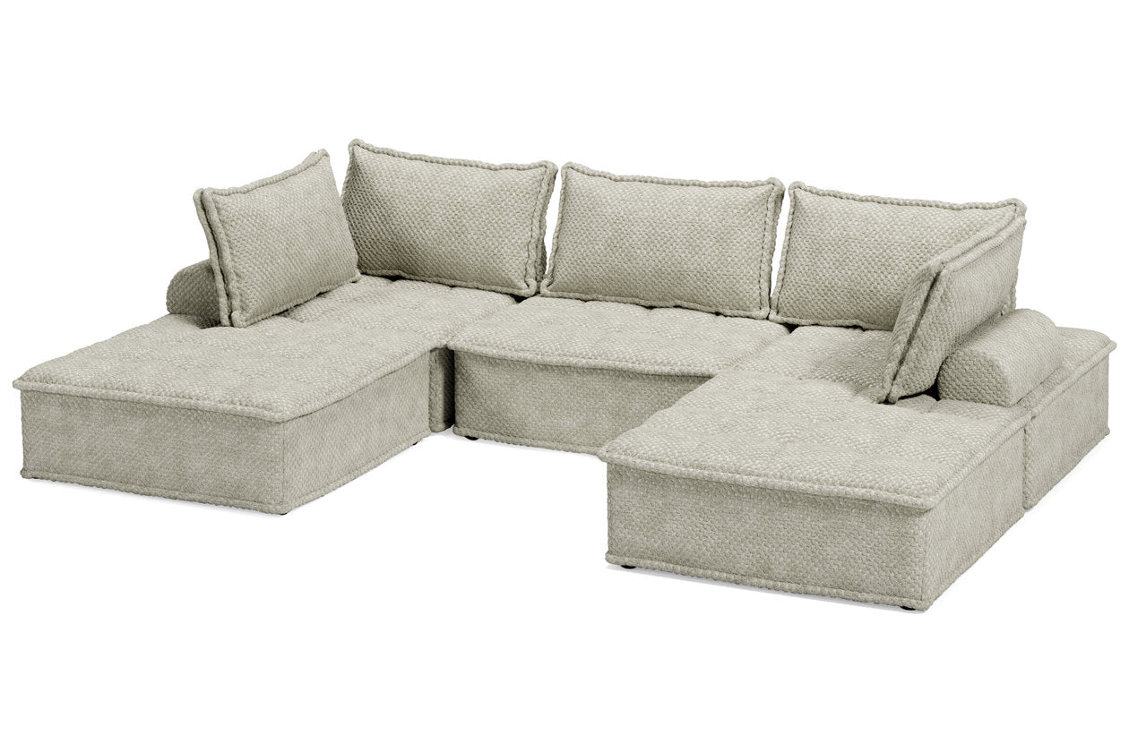 Bales Taupe 5-Piece Modular Seating - SET | A3000244 | A3000244 | A3000244 | A3000244 | A3000244 - Luna Furniture - Dallas Store