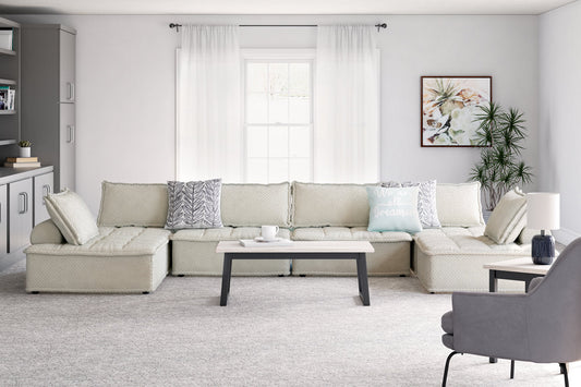 Bales Taupe 6-Piece Modular Seating - SET | A3000244 | A3000244 | A3000244 | A3000244 | A3000244 | A3000244 - Luna Furniture - Dallas Store
