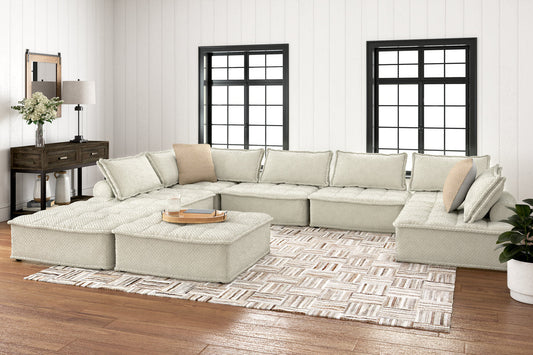 Bales Taupe 8-Piece Modular Seating - SET | A3000244 | A3000244 | A3000244 | A3000244 | A3000244 | A3000244 | A3000244 | A3000244 - Luna Furniture - Dallas Store