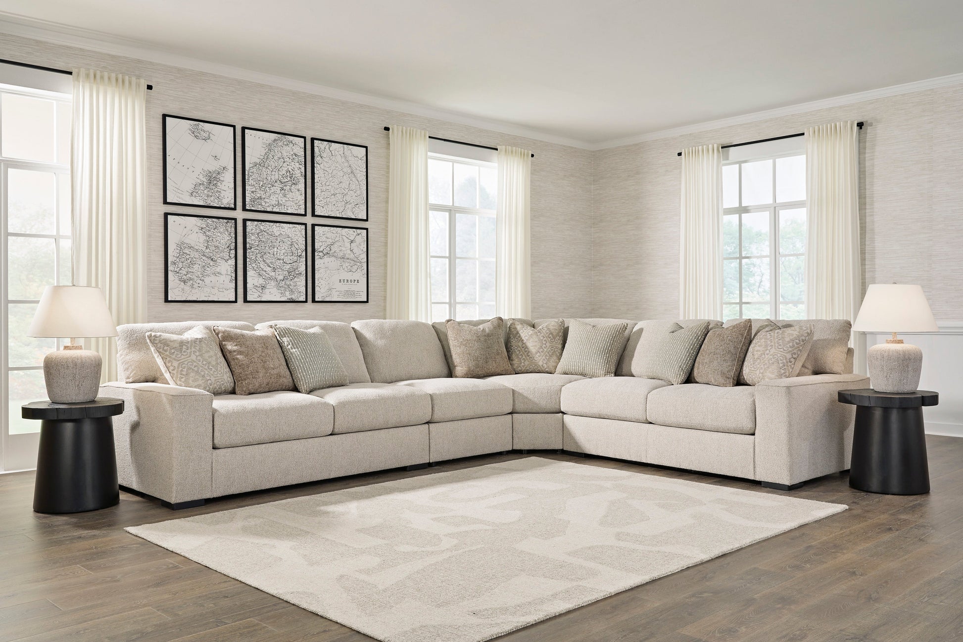 Ballyton Sand 4-Piece Sectional - SET | 2510255 | 2510256 | 2510277 | 2510246 - Luna Furniture - Dallas Store