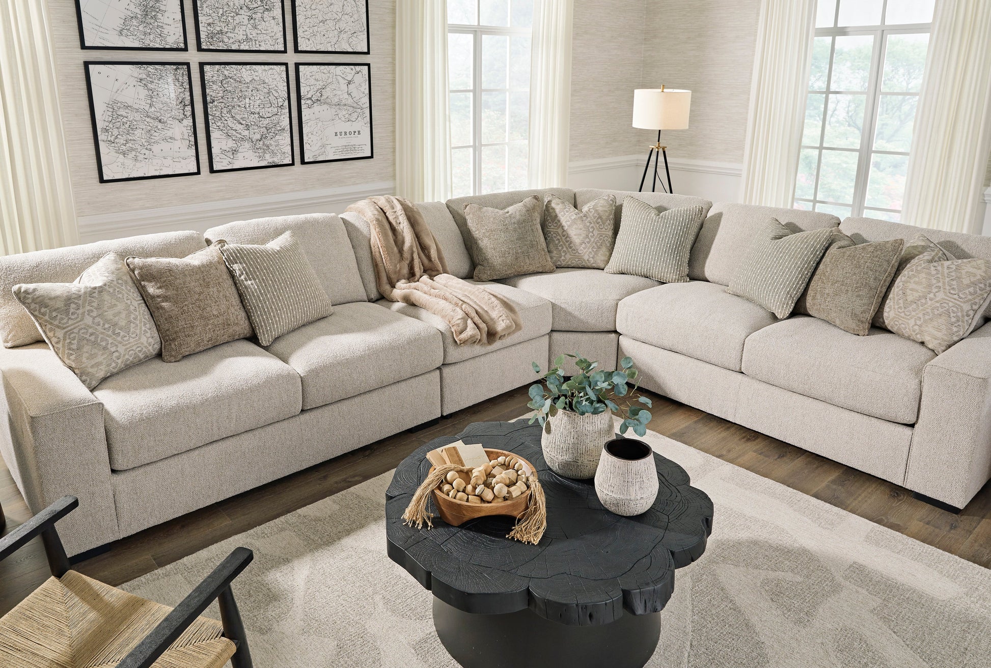 Ballyton Sand 4-Piece Sectional - SET | 2510255 | 2510256 | 2510277 | 2510246 - Luna Furniture - Dallas Store