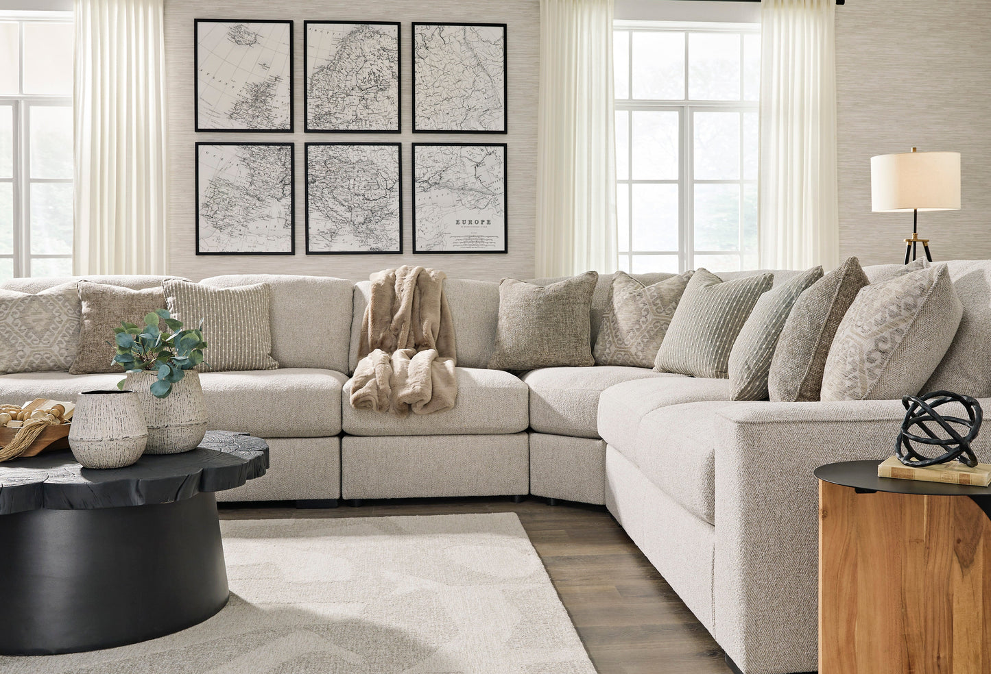 Ballyton Sand 4-Piece Sectional - SET | 2510255 | 2510256 | 2510277 | 2510246 - Luna Furniture - Dallas Store