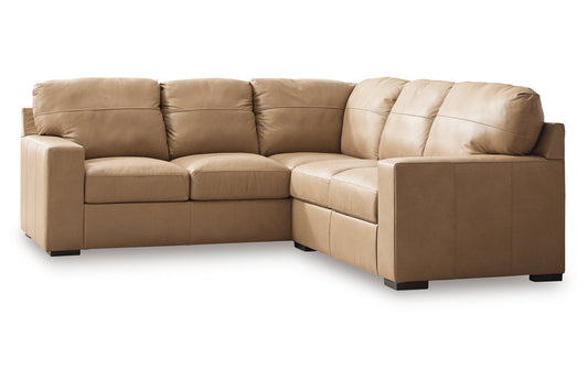 Bandon Toffee Leather 2-Piece LAF Sectional - SET | 3800648 | 3800656 - Luna Furniture - Dallas Store