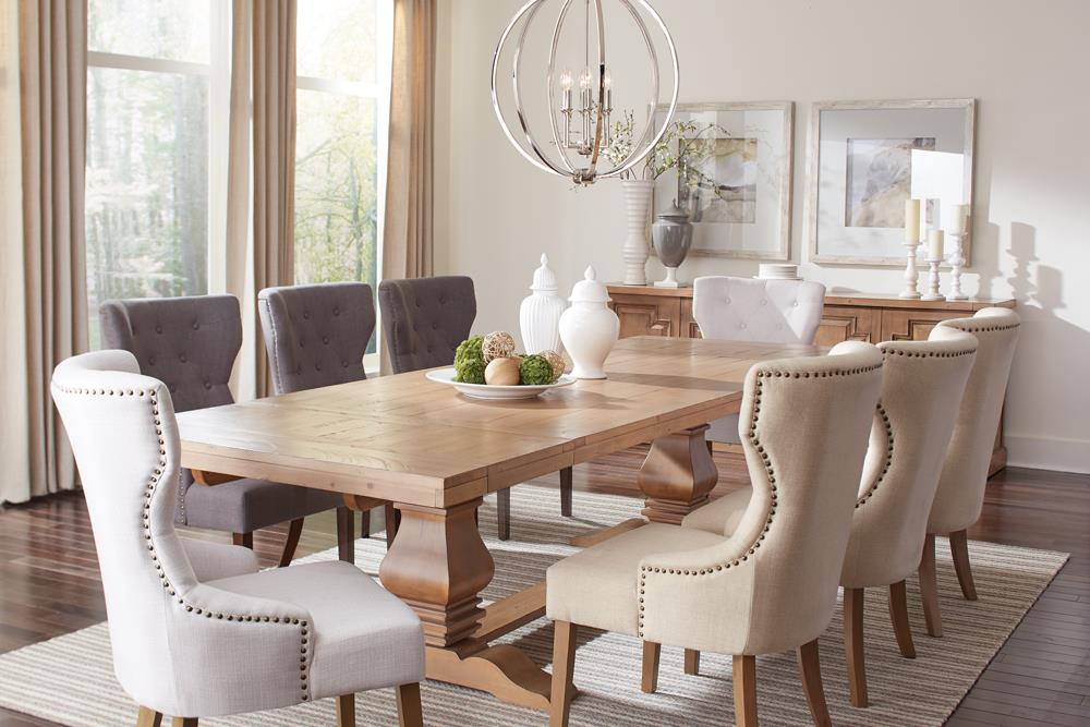 Baney Beige Tufted Upholstered Dining Chair - 104507 - Luna Furniture - Dallas Store