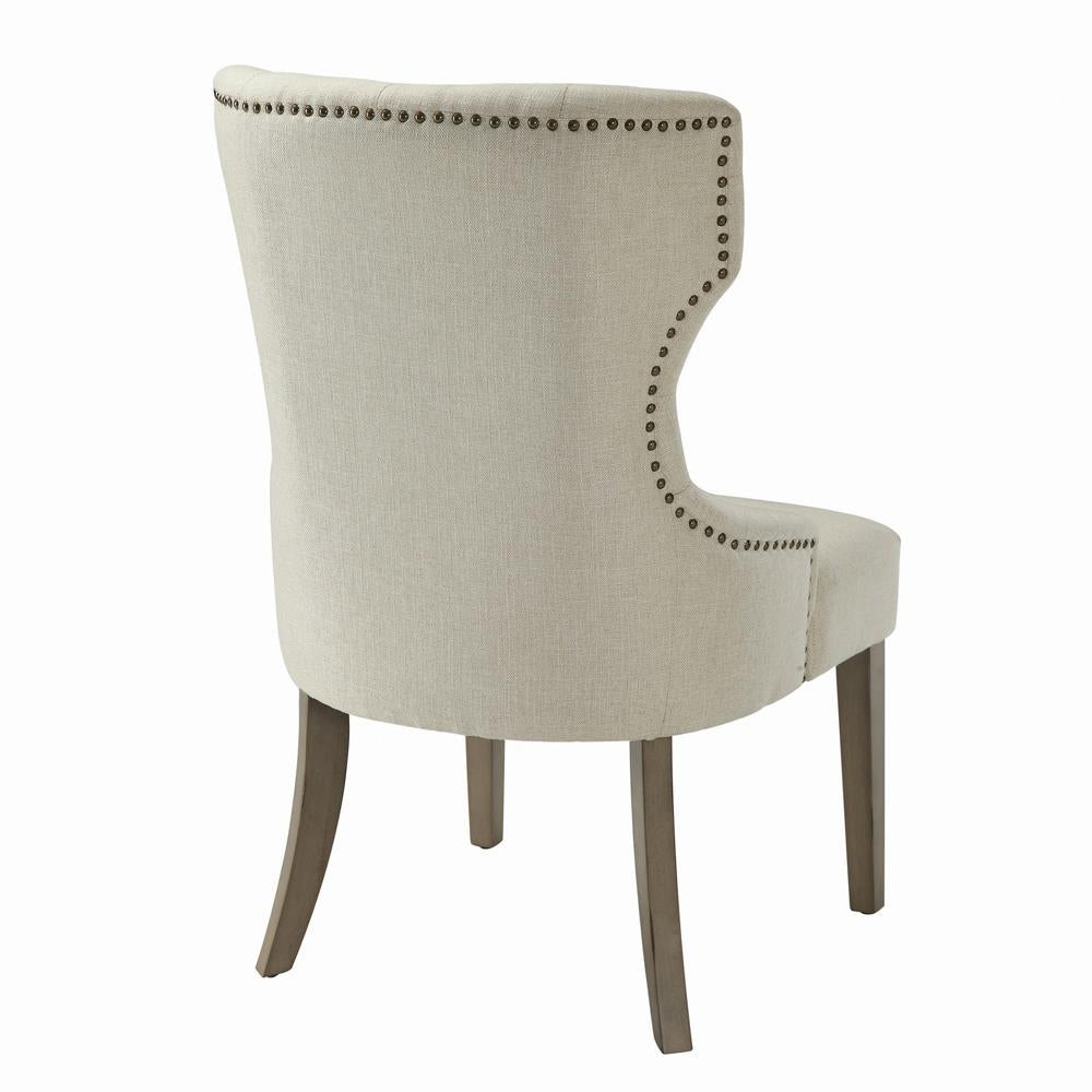 Baney Beige Tufted Upholstered Dining Chair - 104507 - Luna Furniture - Dallas Store