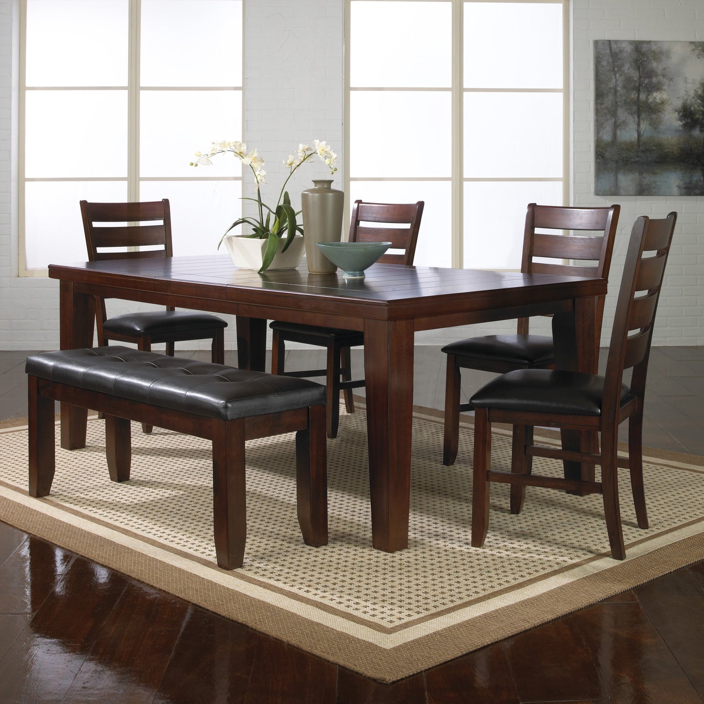 Bardstown Cherry Brown Side Chair, Set of 2 - 2152S - Luna Furniture - Dallas Store