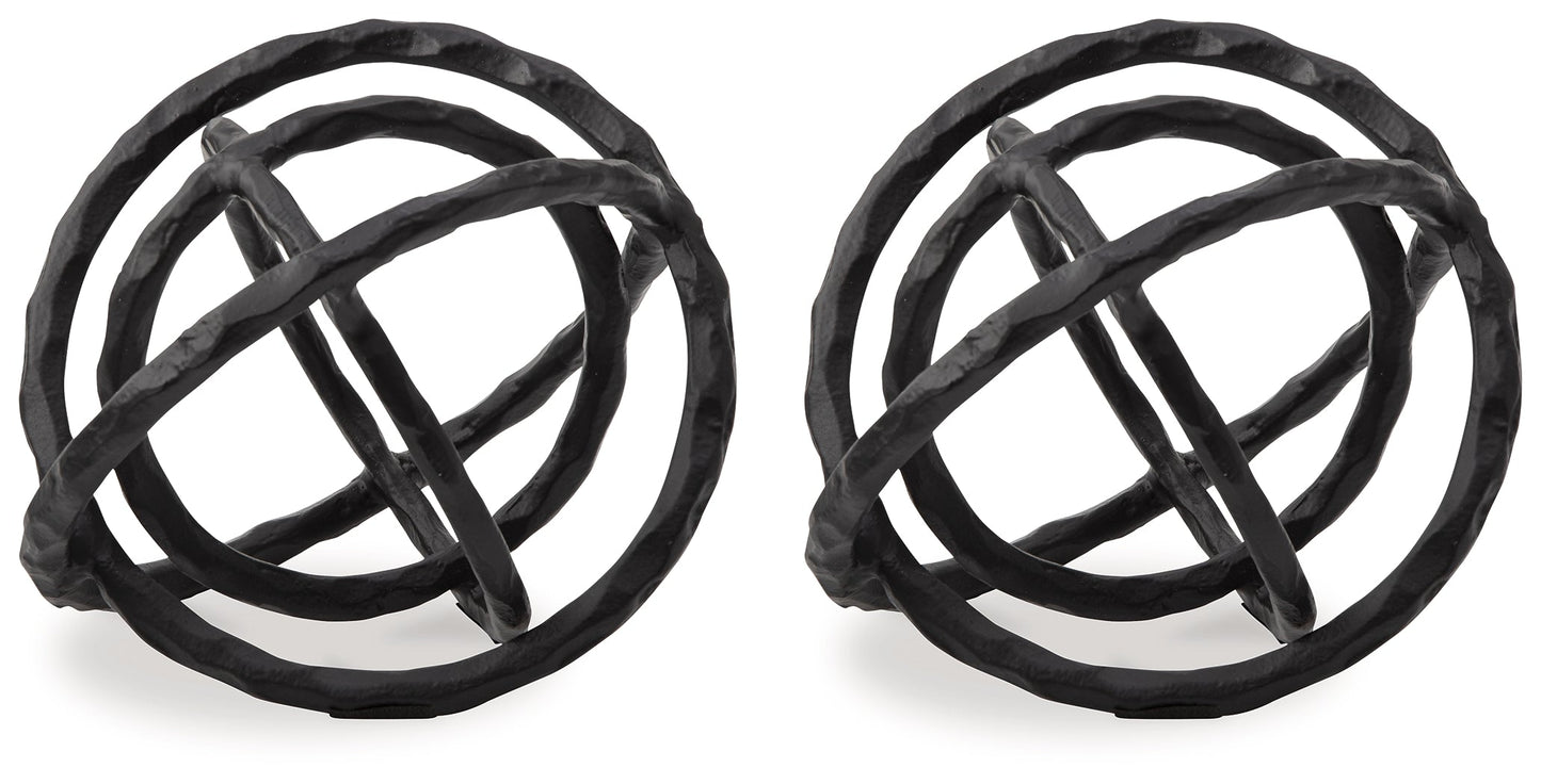 Barlee Black Sculpture (Set of 2) - A2000652 - Luna Furniture - Dallas Store