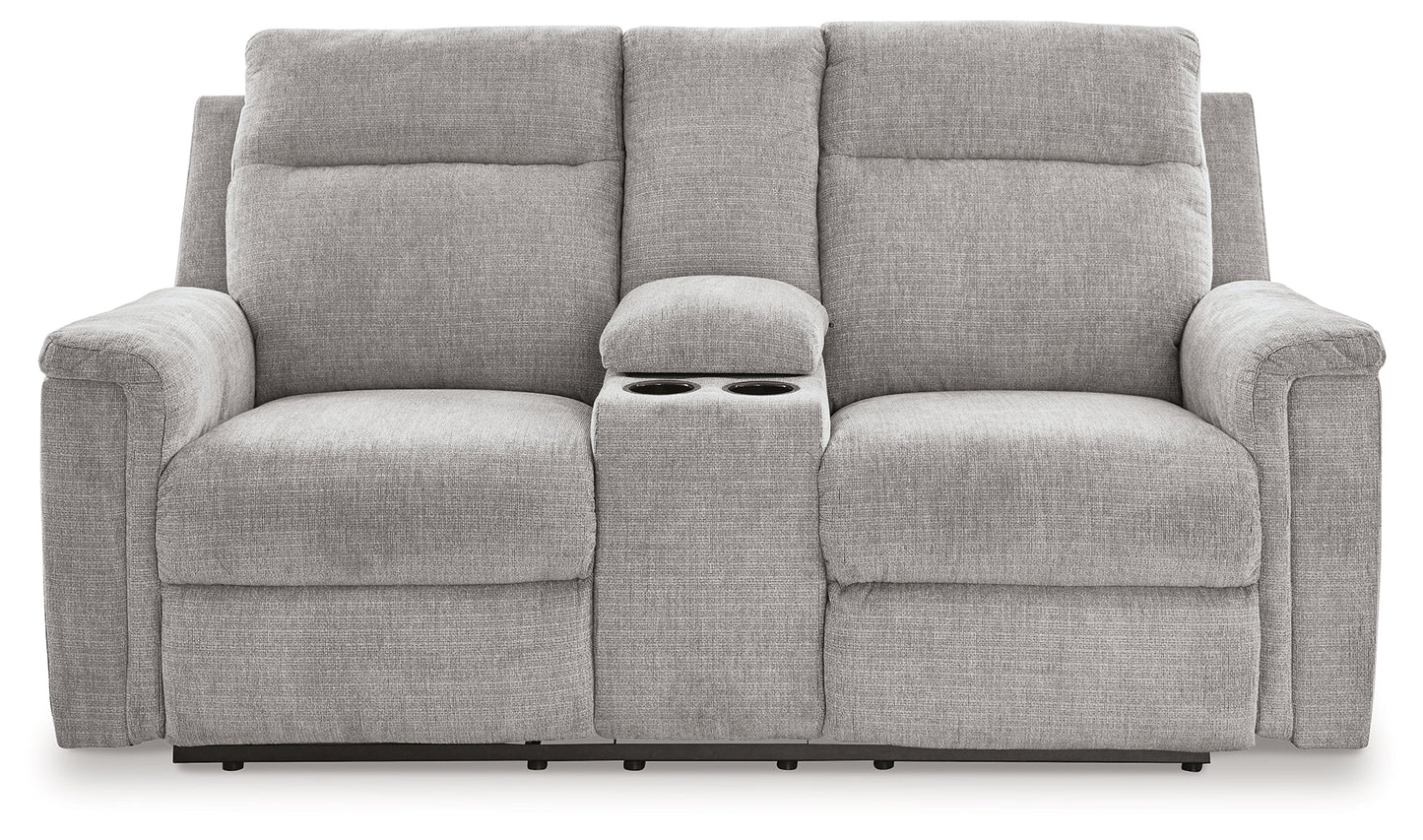 Barnsana Ash Power Reclining Loveseat with Console - 3320196 - Luna Furniture - Dallas Store