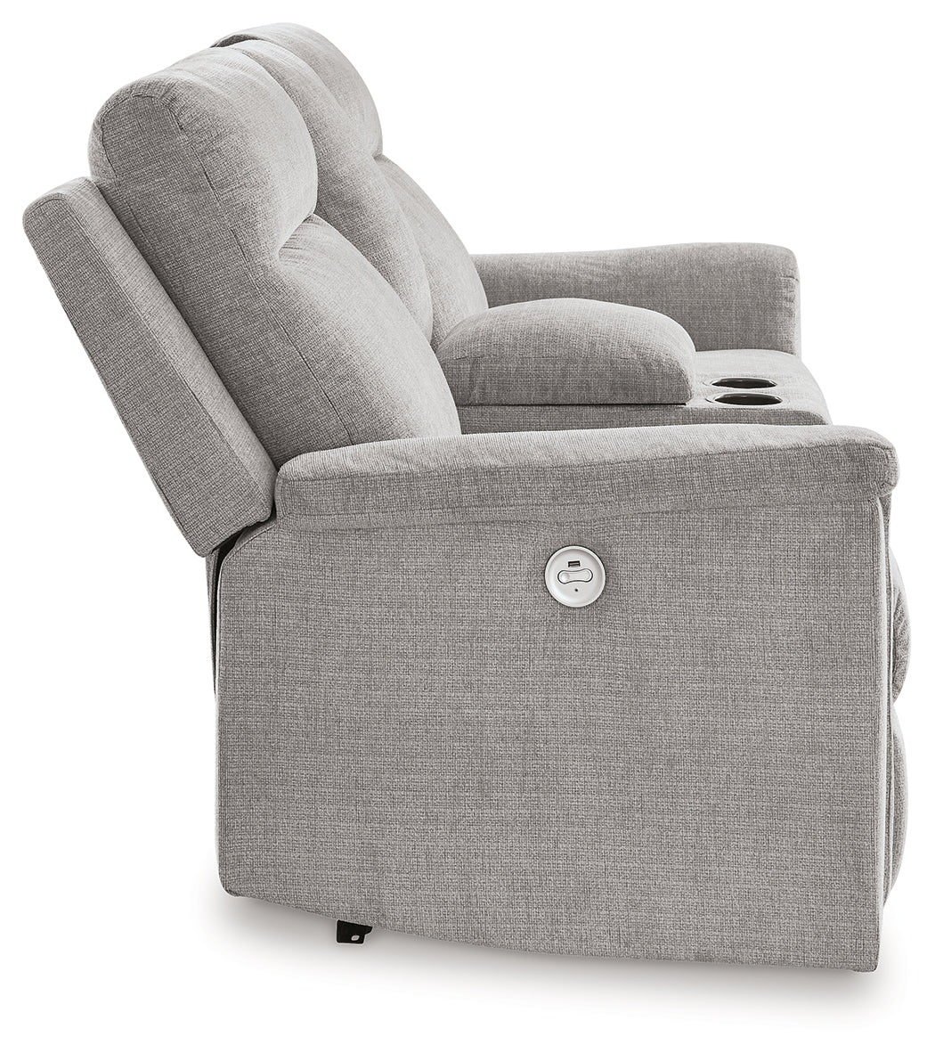 Barnsana Ash Power Reclining Loveseat with Console - 3320196 - Luna Furniture - Dallas Store