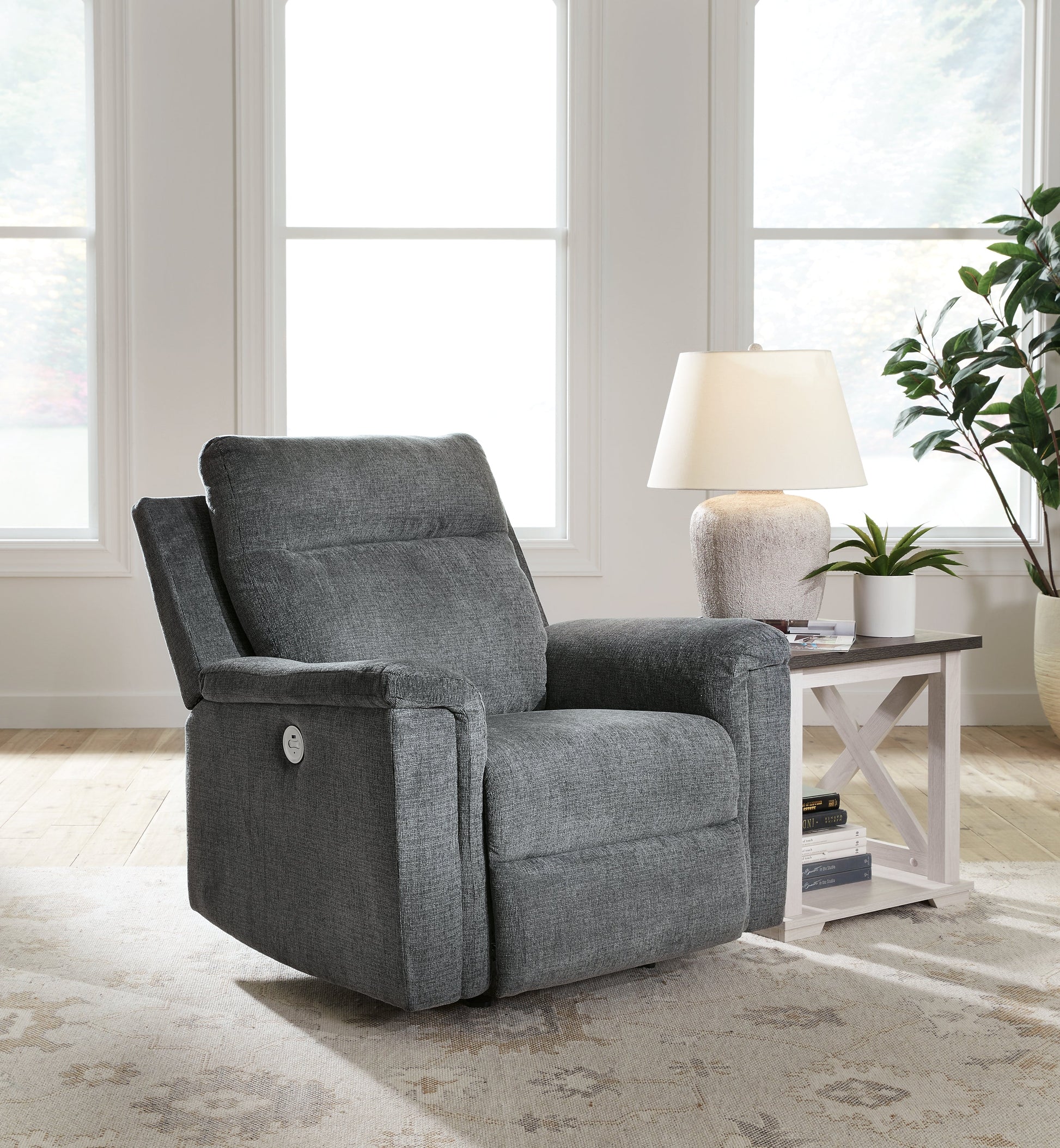 Barnsana Gravel Power Recliner - 3320298 - Luna Furniture - Dallas Store