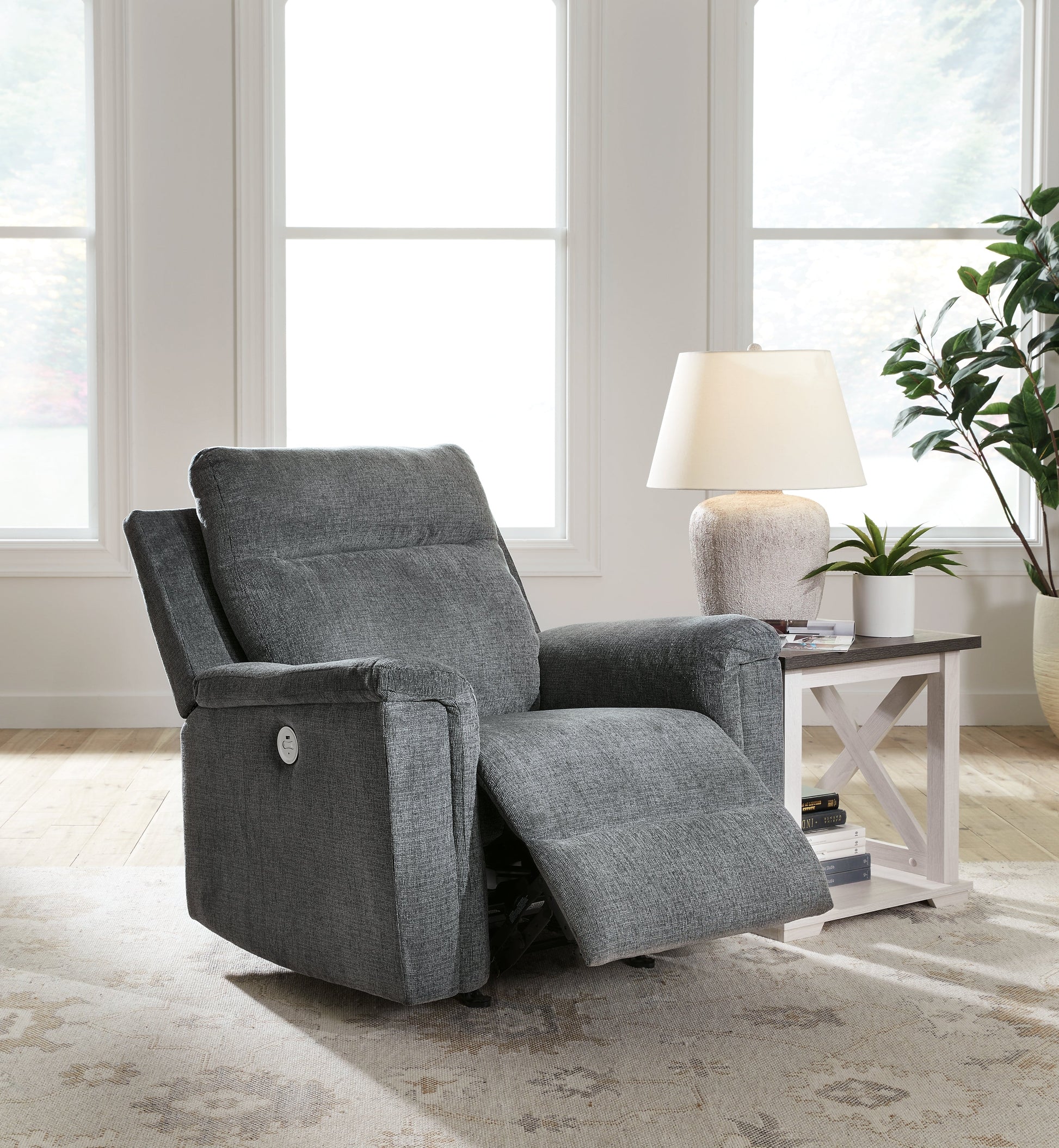 Barnsana Gravel Power Recliner - 3320298 - Luna Furniture - Dallas Store
