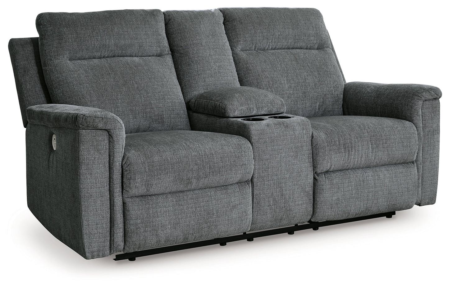 Barnsana Gravel Power Reclining Loveseat with Console - 3320296 - Luna Furniture - Dallas Store