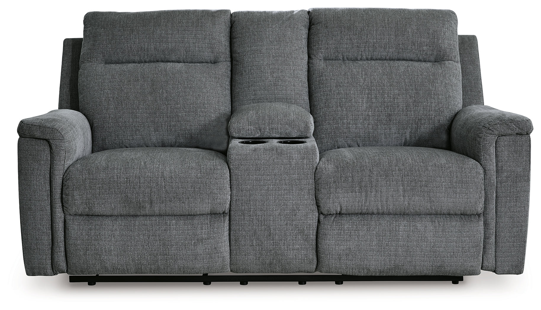 Barnsana Gravel Power Reclining Loveseat with Console - 3320296 - Luna Furniture - Dallas Store