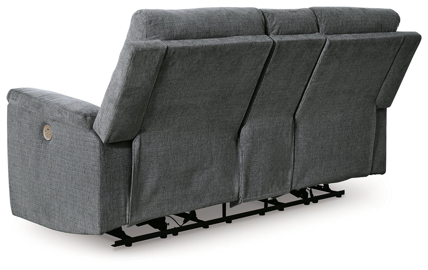 Barnsana Gravel Power Reclining Loveseat with Console - 3320296 - Luna Furniture - Dallas Store