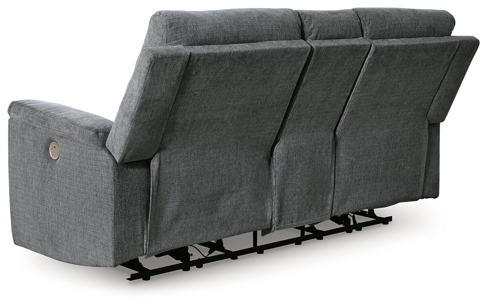 Barnsana Gravel Power Reclining Loveseat with Console - 3320296 - Luna Furniture - Dallas Store