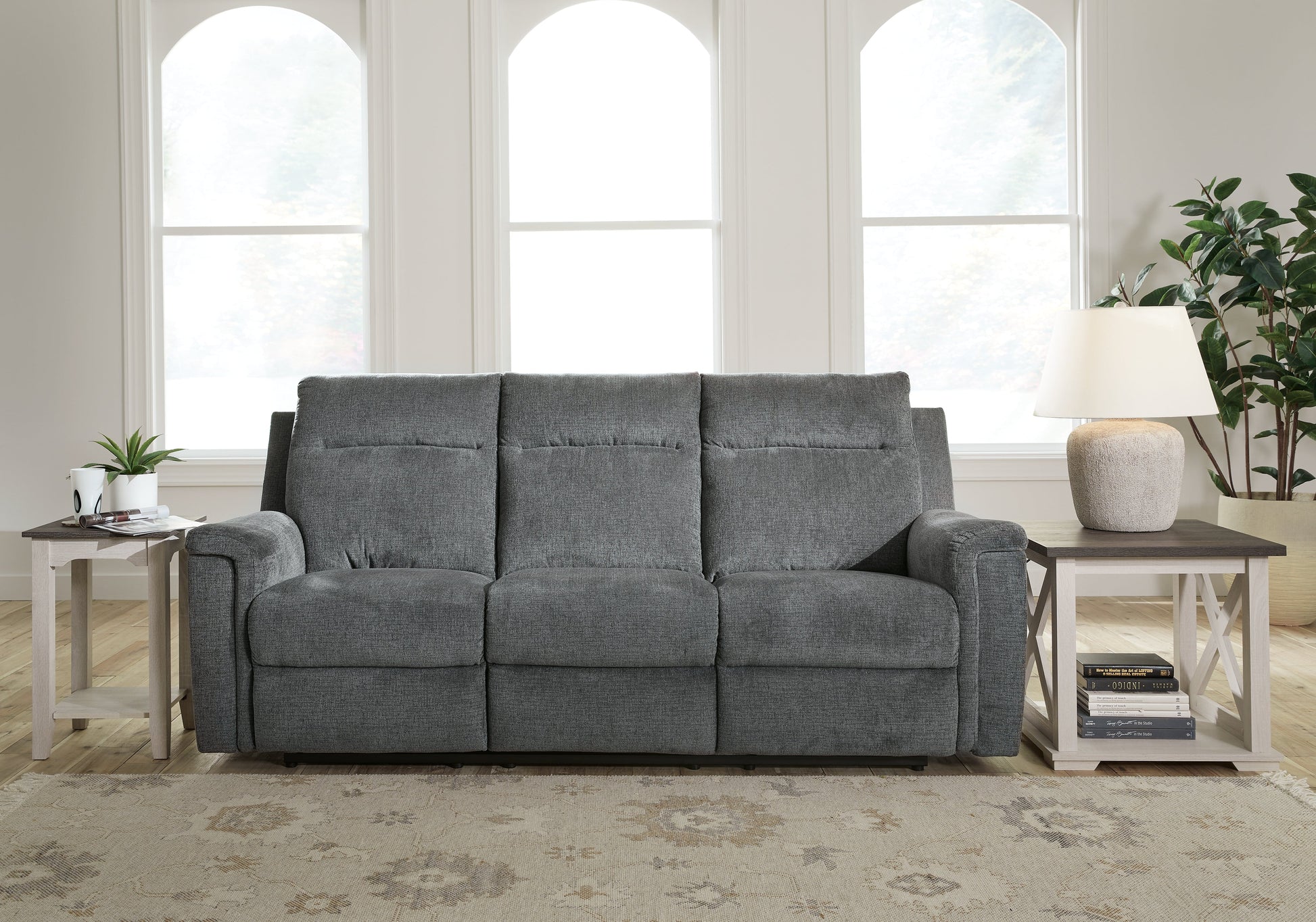 Barnsana Gravel Power Reclining Sofa - 3320287 - Luna Furniture - Dallas Store