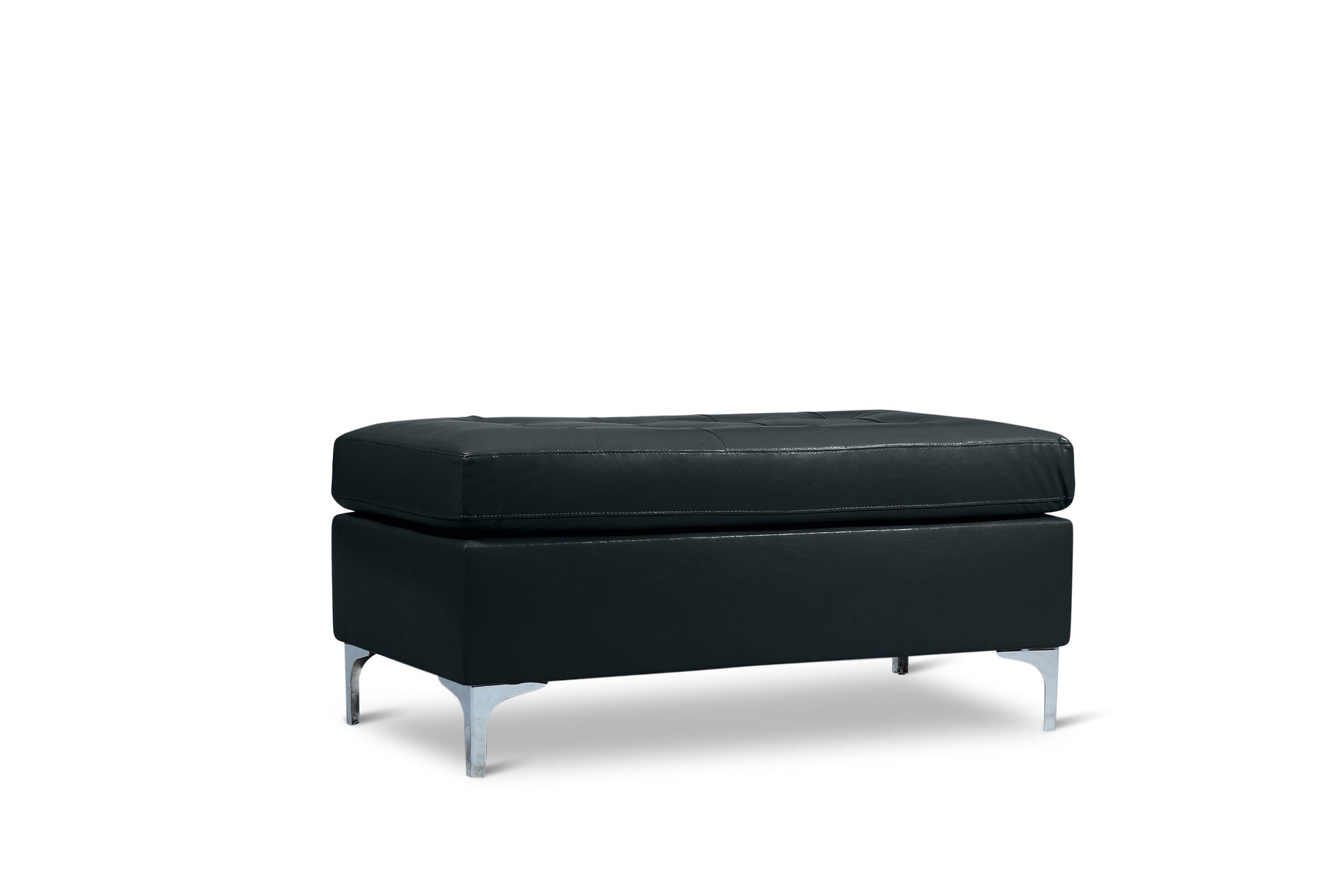 Barrington New Black Ottoman - SH8378BLK-4 - Luna Furniture - Dallas Store