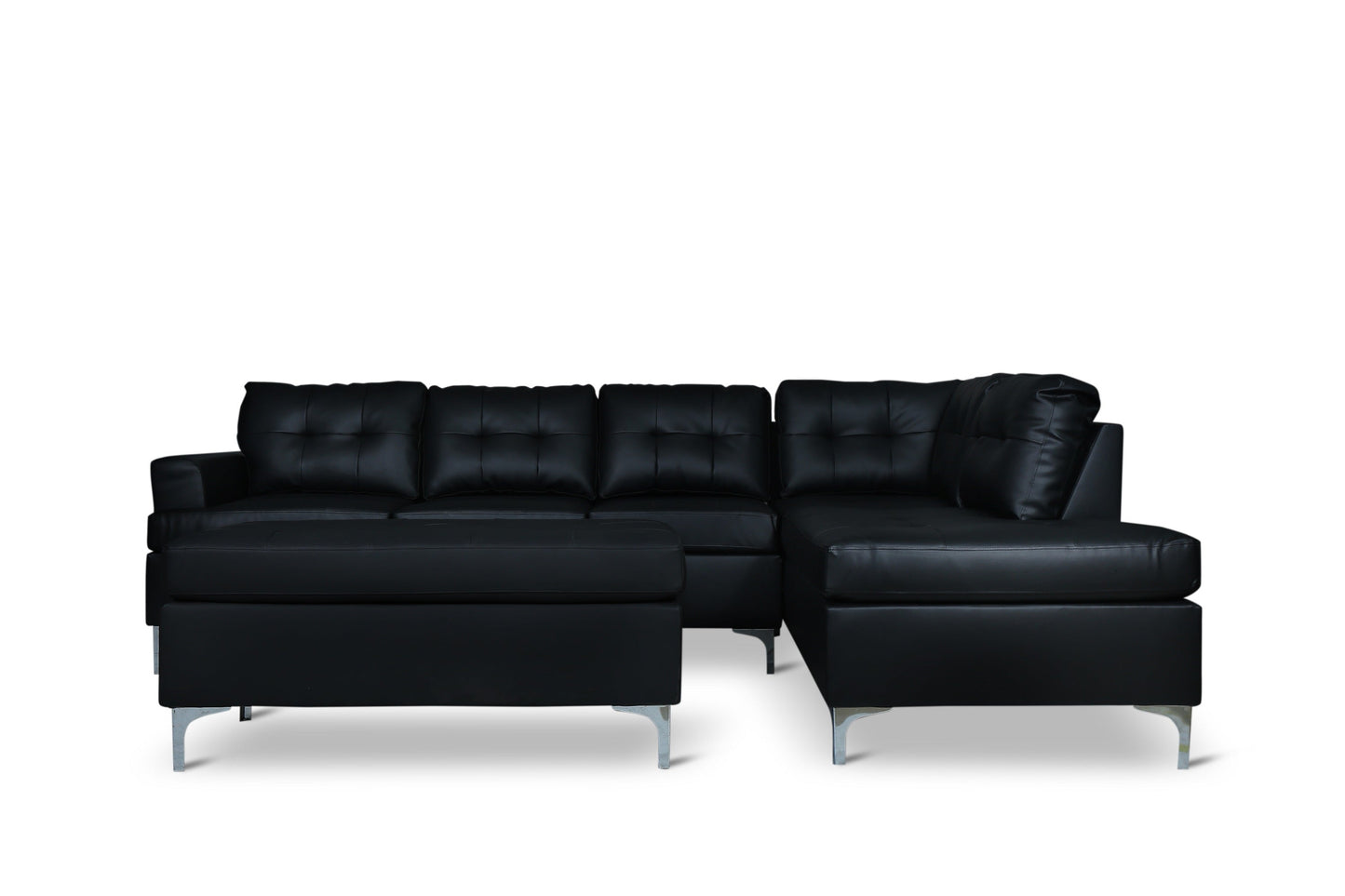 Barrington New Black Ottoman - SH8378BLK-4 - Luna Furniture - Dallas Store