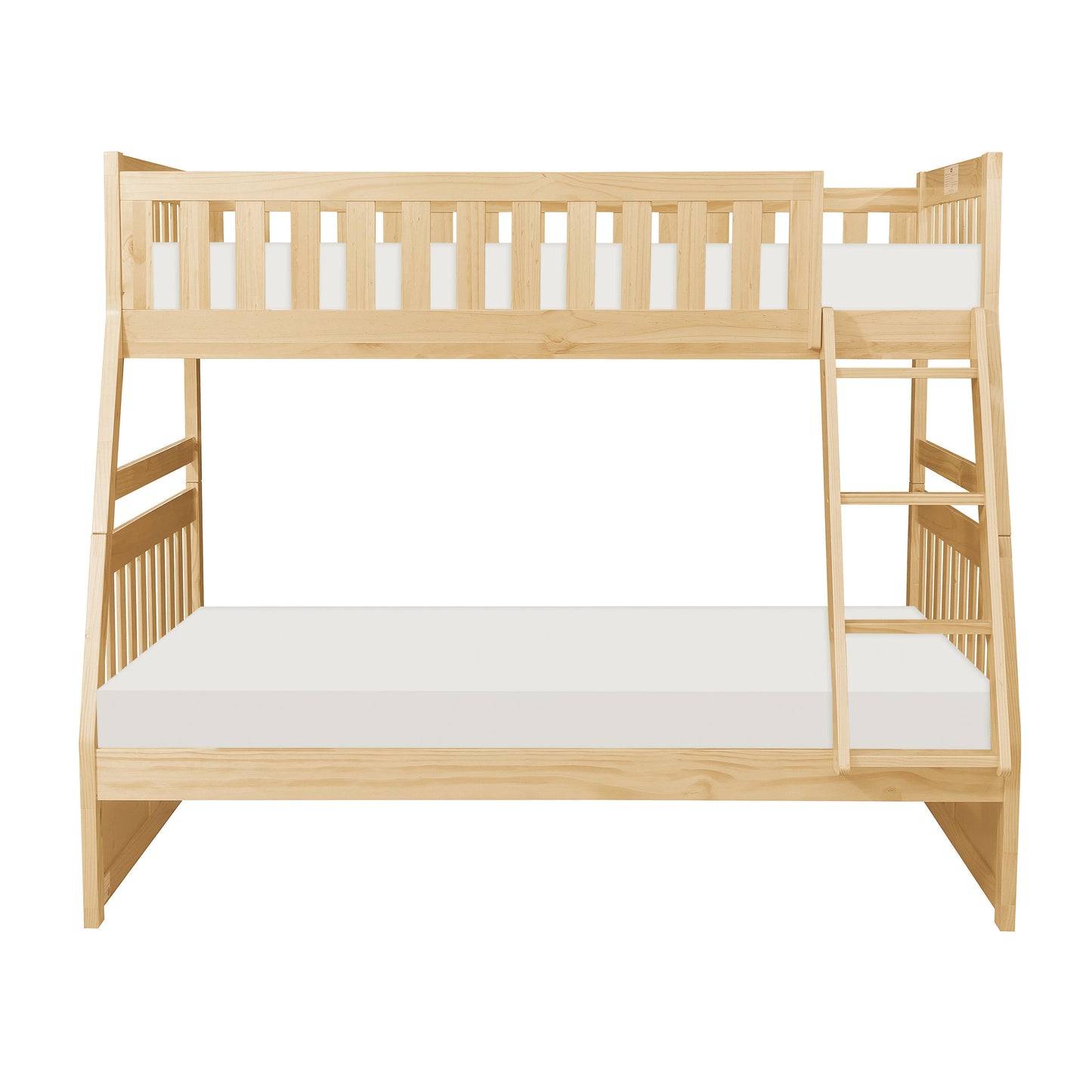 Bartly Pine Twin/Full Bunk Bed - SET | B2043TF-1 | B2043TF-2 | B2043TF-SL - Luna Furniture - Dallas Store