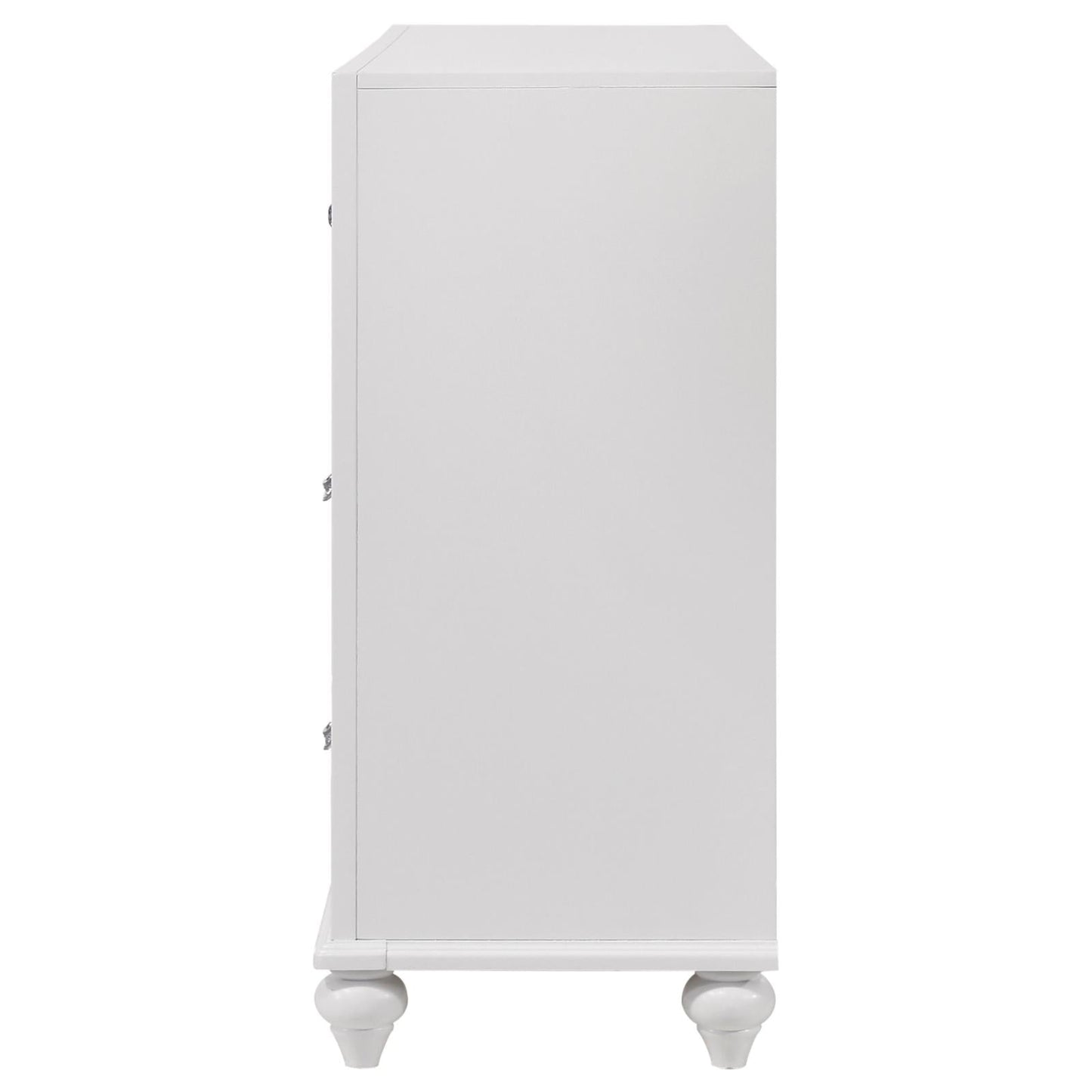 Barzini White 7-Drawer Dresser - 205893 - Luna Furniture - Dallas Store