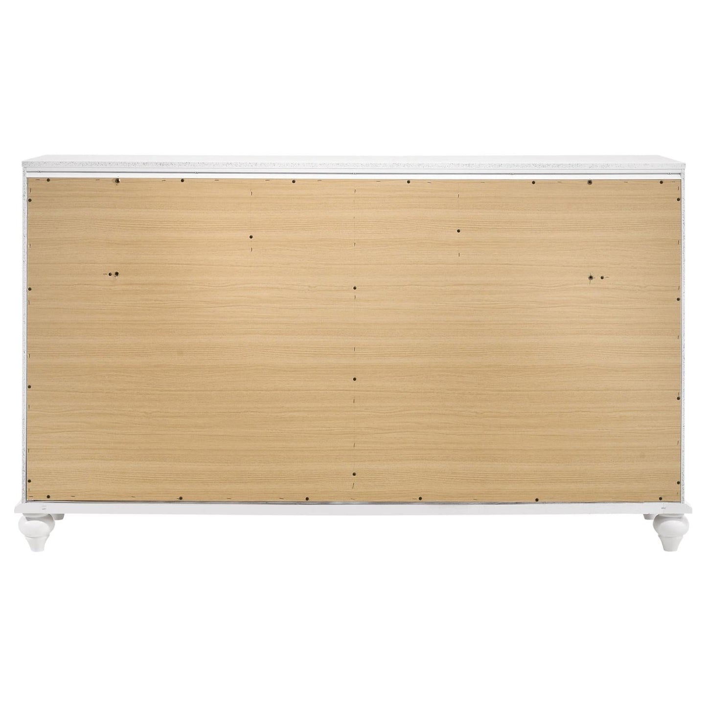 Barzini White 7-Drawer Dresser - 205893 - Luna Furniture - Dallas Store