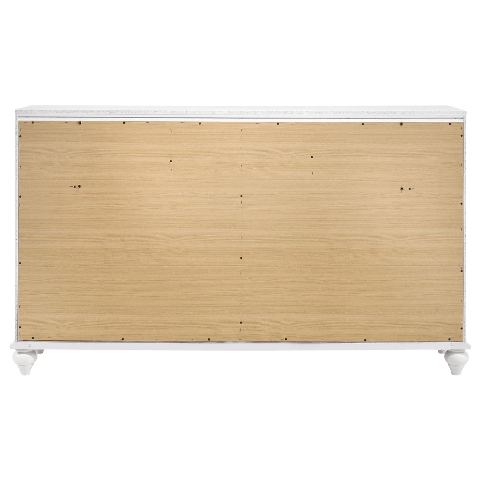 Barzini White 7-Drawer Dresser - 205893 - Luna Furniture - Dallas Store